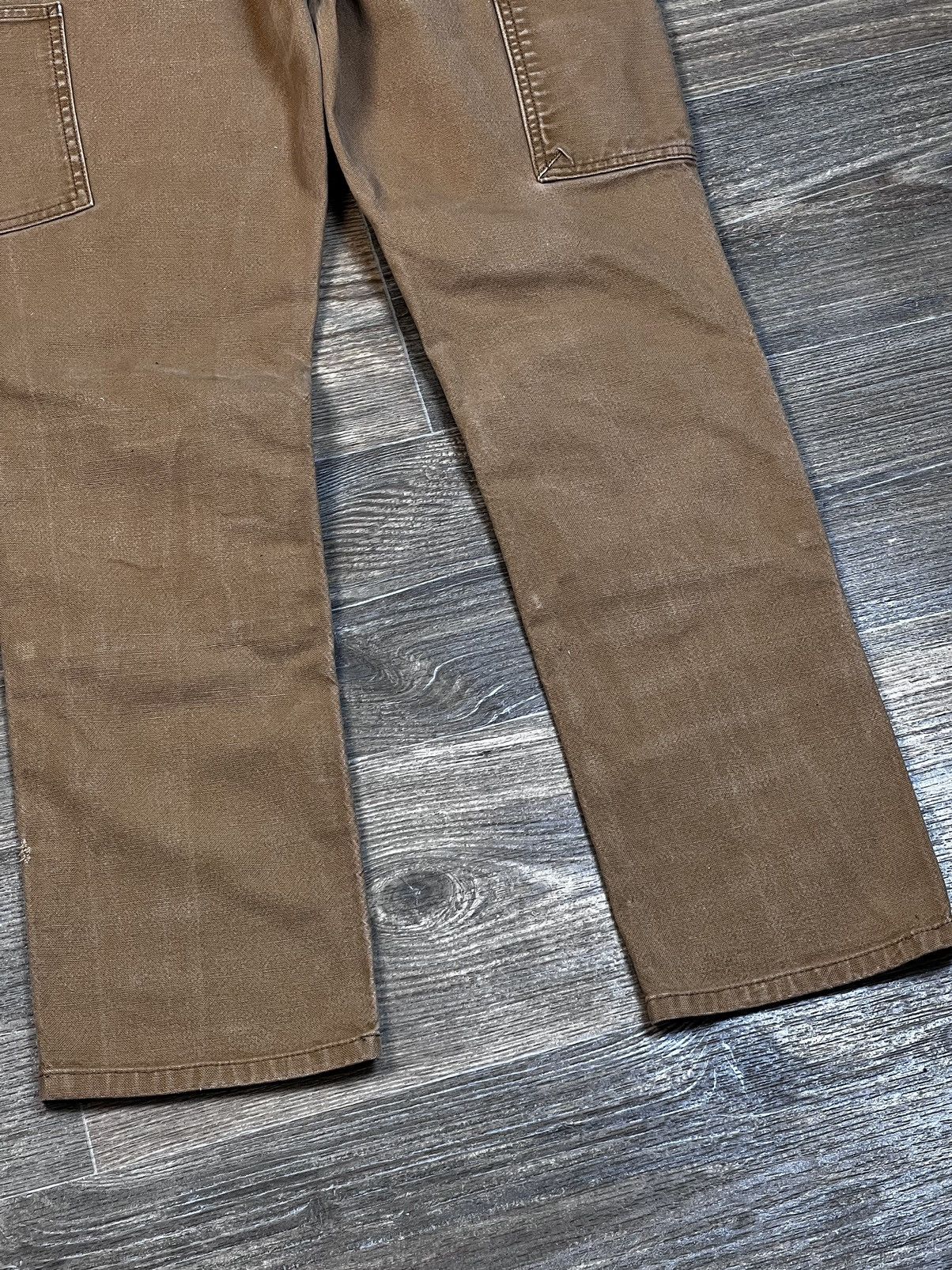 Carhartt × Vintage Vintage Carhartt Double Knee Straight Fit Brown Cargo Pants Size US 32 / EU 48 - 11 Thumbnail