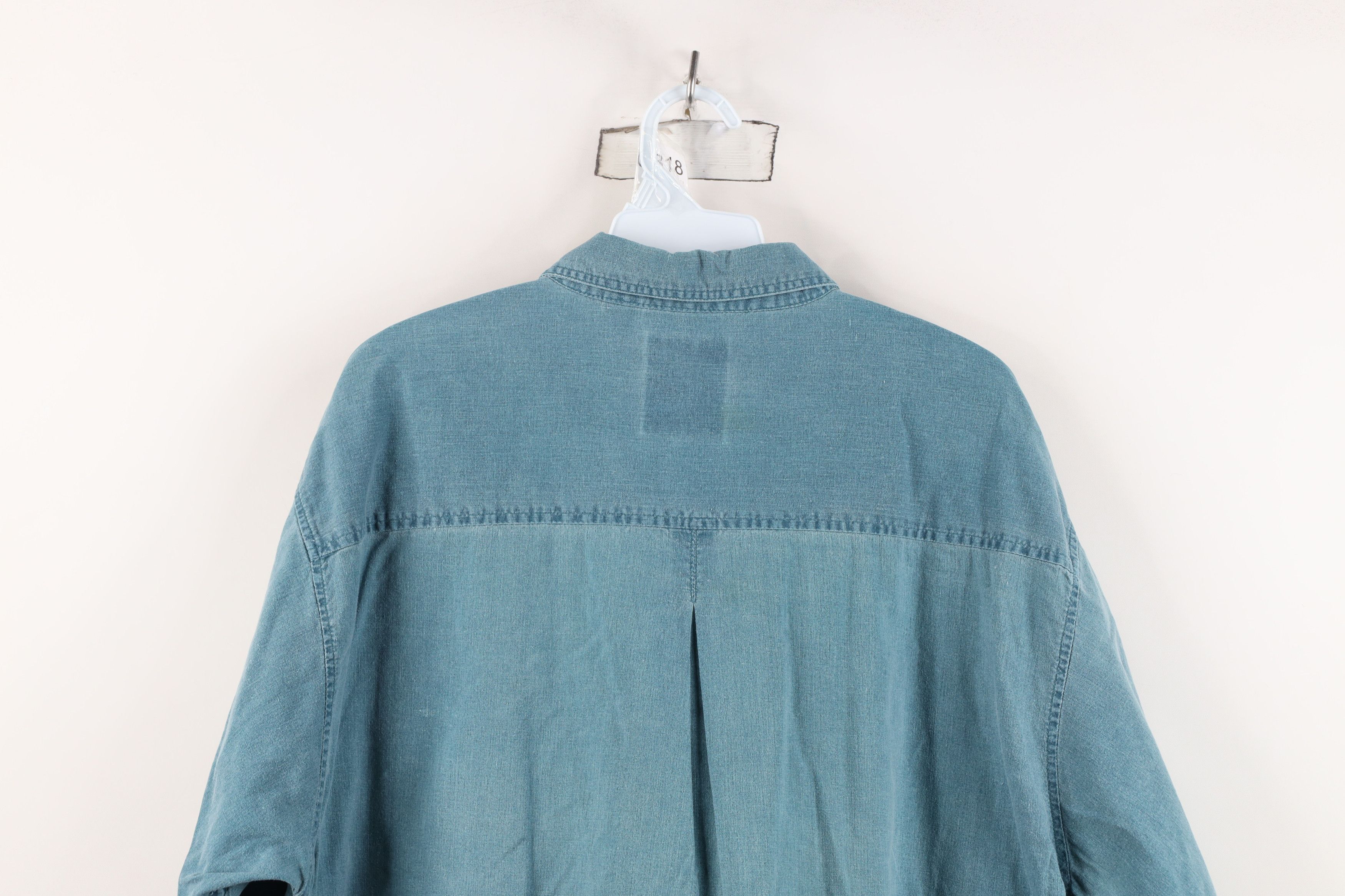 Vintage Vintage 90s Streetwear Baggy Fit Collared Button Down Shirt Size US L / EU 52-54 / 3 - 14 Thumbnail