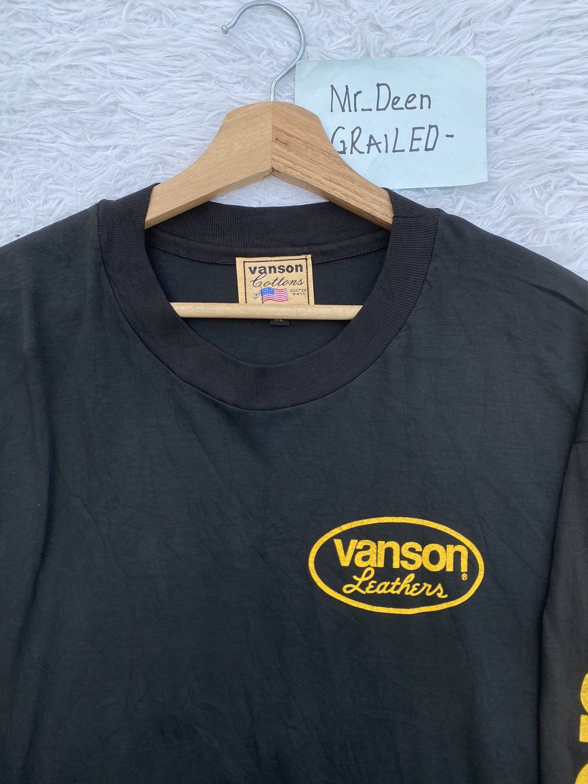 Vanson Leathers Rare Vintage 90s Vanson Leather Longsleeve Tshirt Size US XL / EU 56 / 4 - 6 Thumbnail