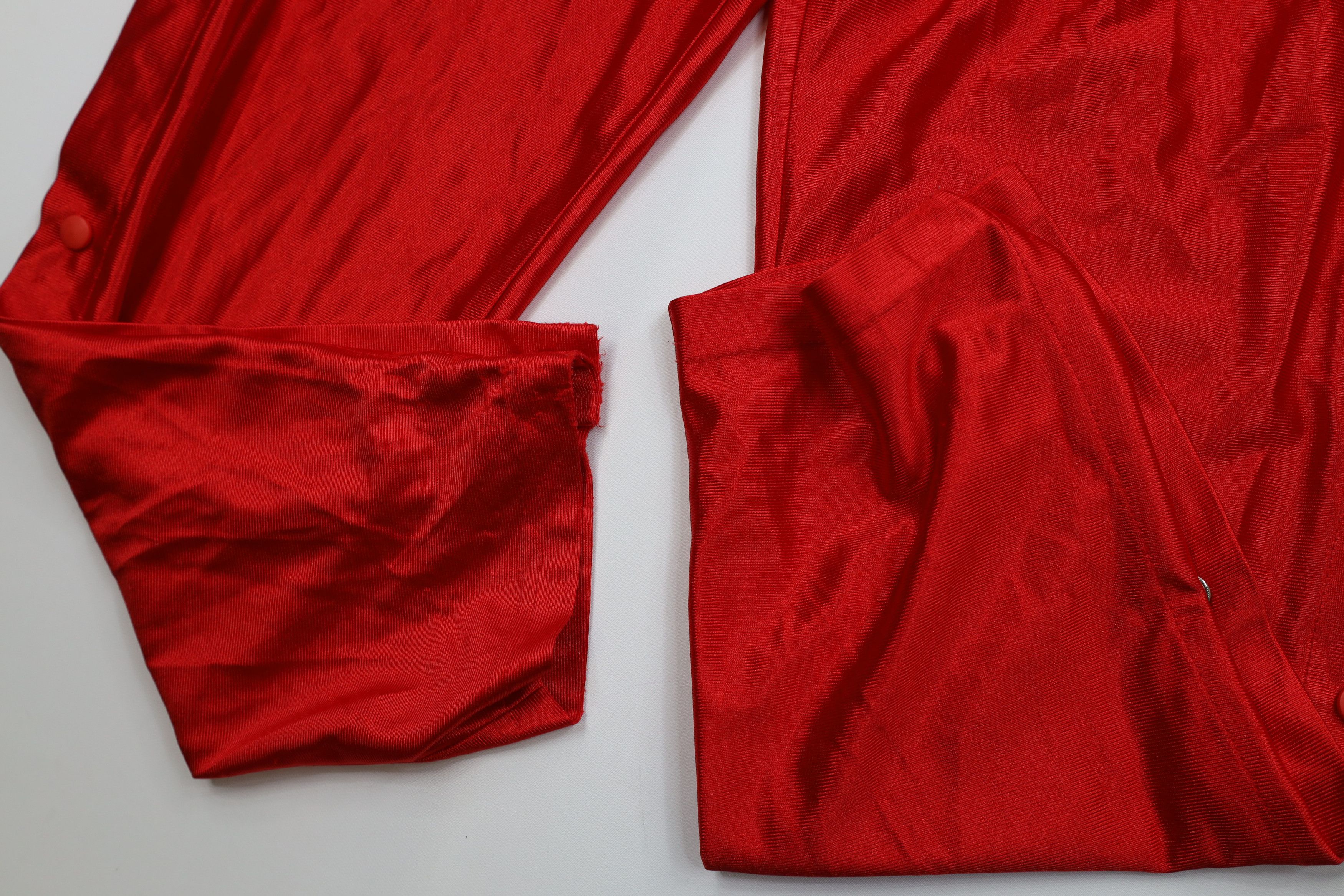 Vintage Vintage 90s Streetwear Tearaway Sweatpants Pants Red Size US 34 / EU 50 - 6 Thumbnail