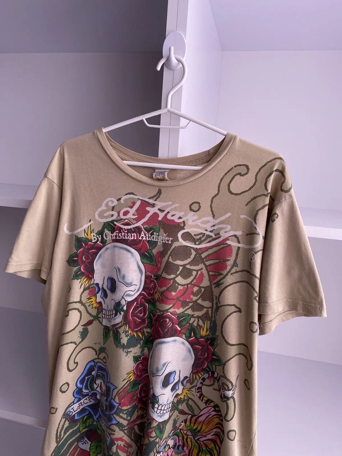 Ed Hardy × Vintage Vintage Ed Hardy Rare tee Y2k style Size US M / EU 48-50 / 2 - 4 Thumbnail