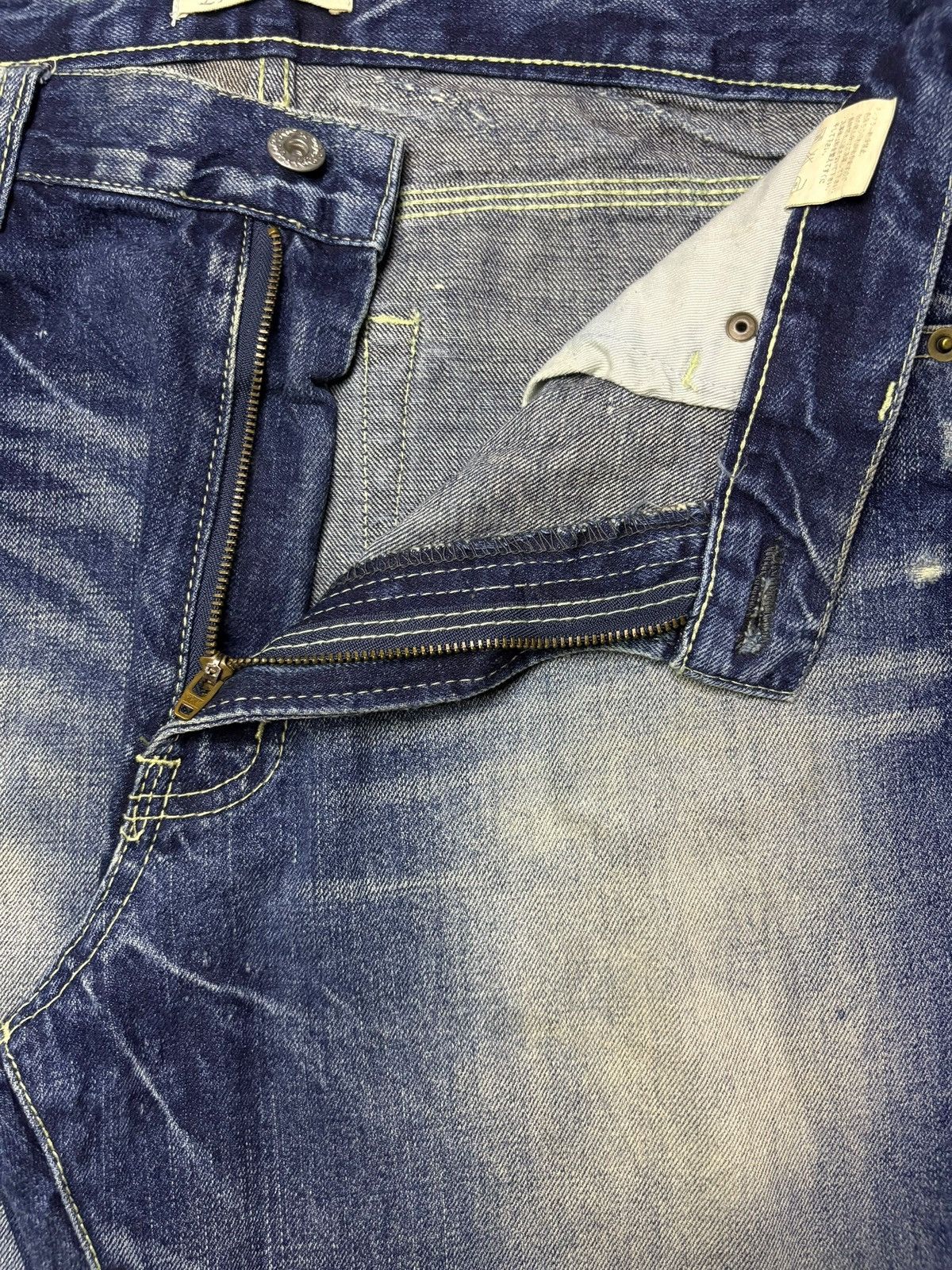 Japanese Brand Vintage Enverope Mud Wash Loose Jeans Size US 31 - 9 Thumbnail
