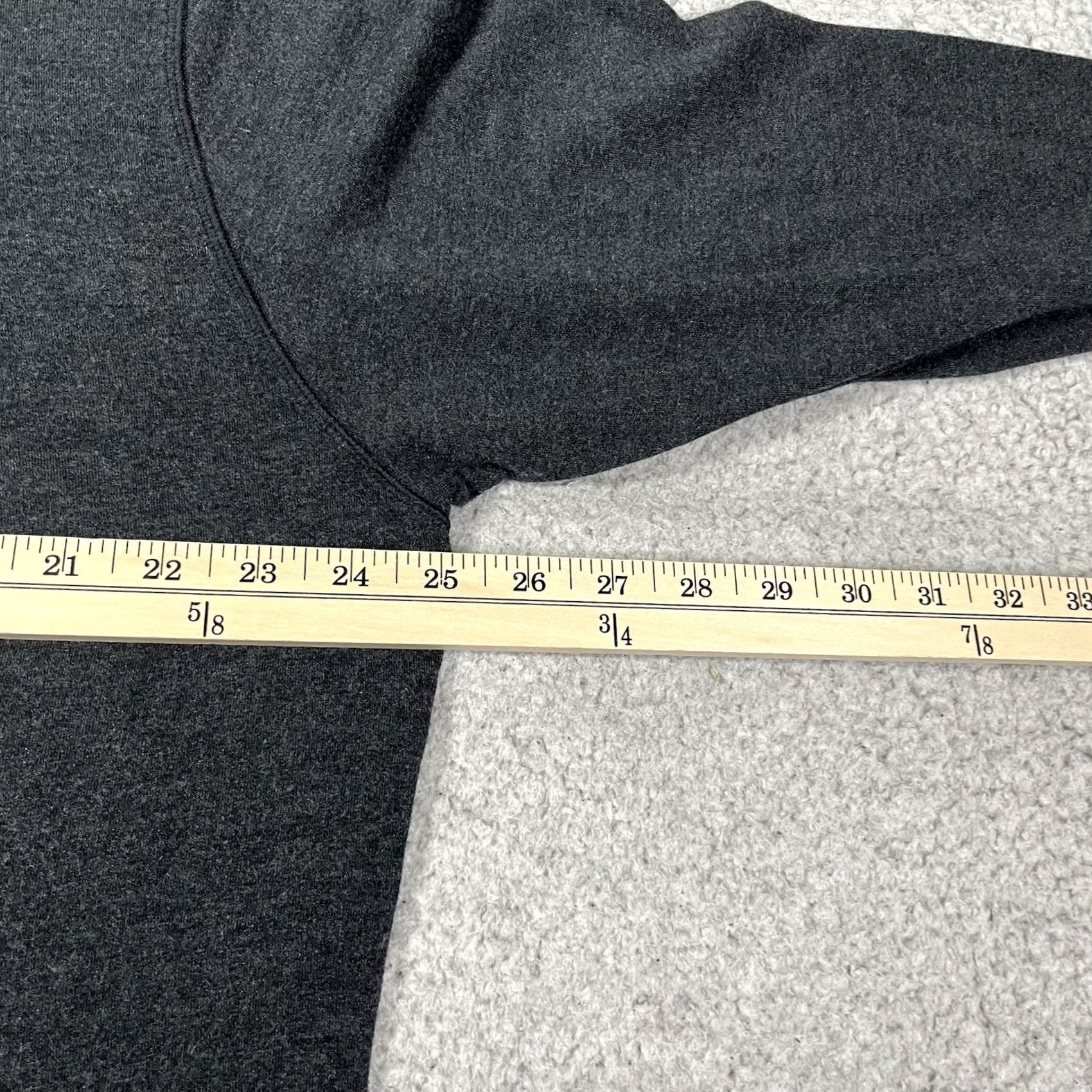 Vintage Mugsy Hoodie Mens XL Gray Pullover Lightweight Cashmere Blend Modal Spandex Fleece Pocket All Seasons Size US XL / EU 56 / 4 - 7 Thumbnail