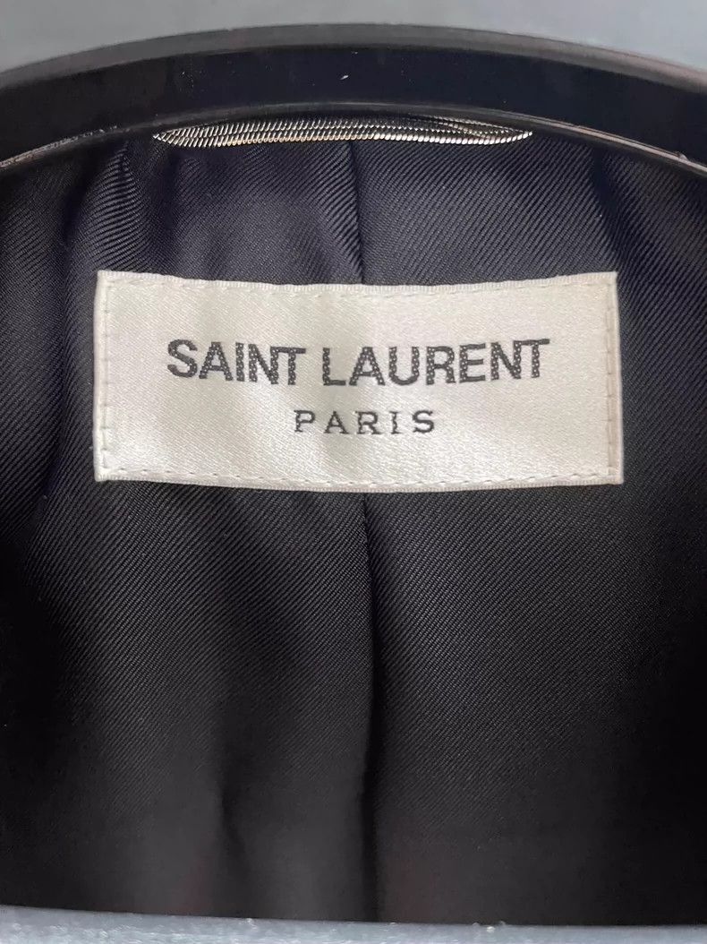 Saint Laurent Paris Saint Laurent Paris 3D striped leather collar jacket-2506 Size US M / EU 48-50 / 2 - 3 Thumbnail