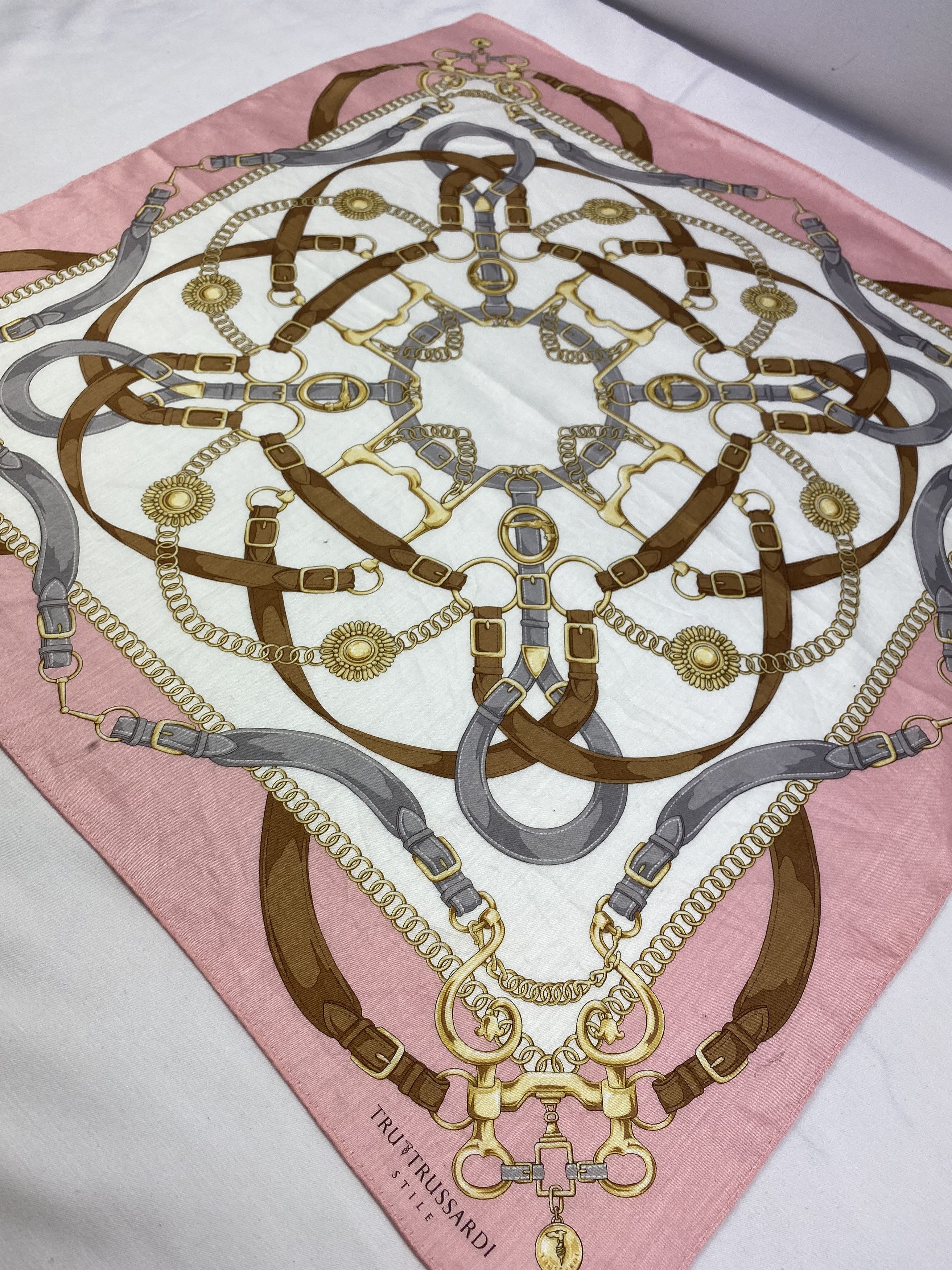 Trussardi × Vintage Trussardi Bandana / Handkerchief / Neckerchief Size ONE SIZE - 4 Thumbnail