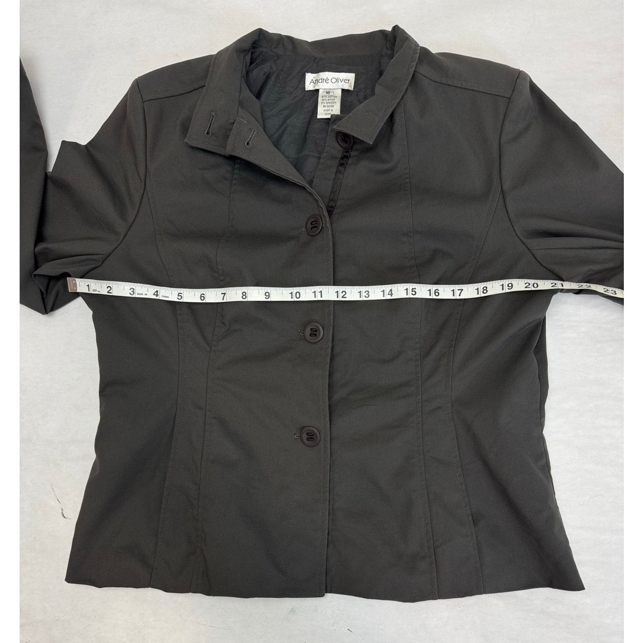 Other Vintage Andrew Oliver Jacket Gray Solid Pleated Size 16 Size XXL / US 16-18 / IT 52-54 - 5 Thumbnail