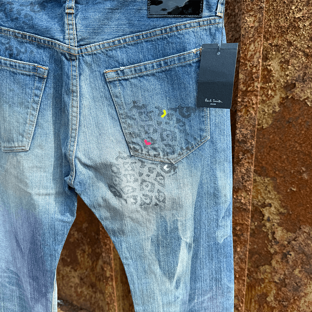 Japanese Brand × Paul Smith × Vintage Paul Smith Cheetah Jeans (Rare) Size US 32 / EU 48 - 4 Thumbnail