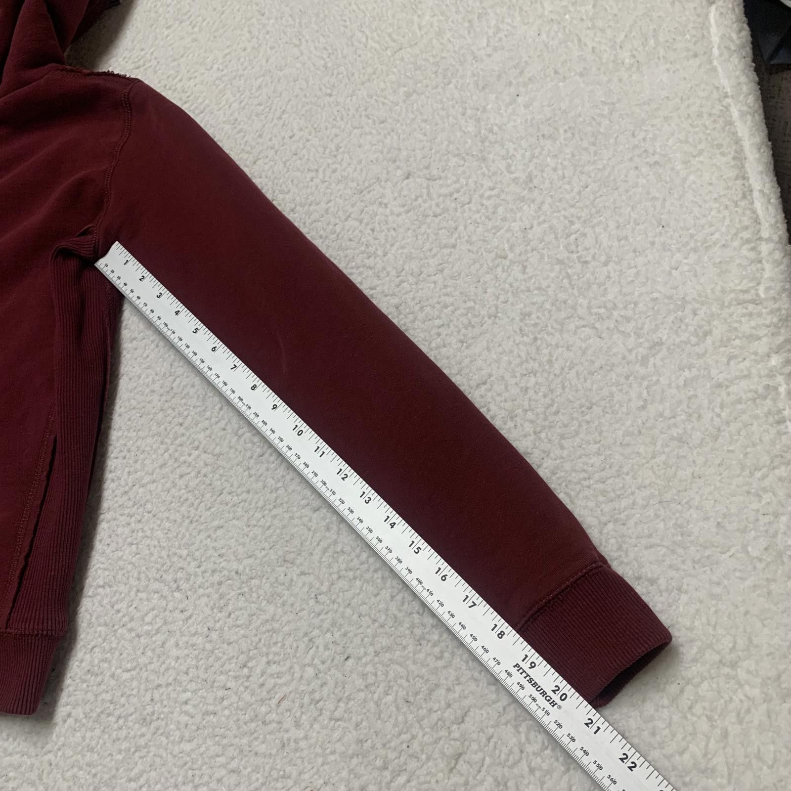 Other Bizzbee Women's Burgundy L Sherpa Lined Zip Up Hoodie Size L / US 10 / IT 46 - 11 Thumbnail