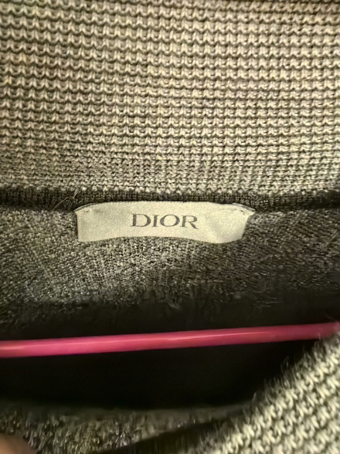 Dior dior men's cashmere sweater with unique design Size US M / EU 48-50 / 2 - 2 Thumbnail