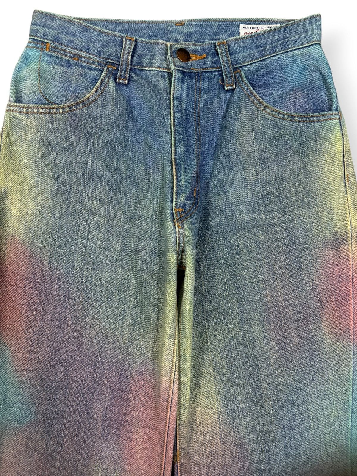 Wrangler Vintage Y2K Wrangler Rainbow Tie Dye Flare Bell Bottom Jeans Size 26" / US 2 / IT 38 - 3 Thumbnail
