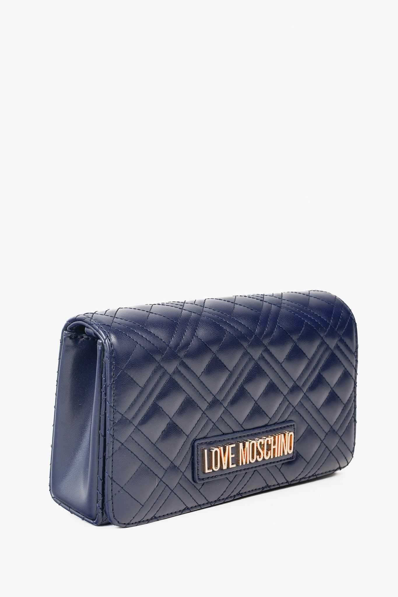 Love Moschino Love Moschino Borsa Quilted Nappa PU Navy Shoulder Bag Size ONE SIZE - 2 Thumbnail