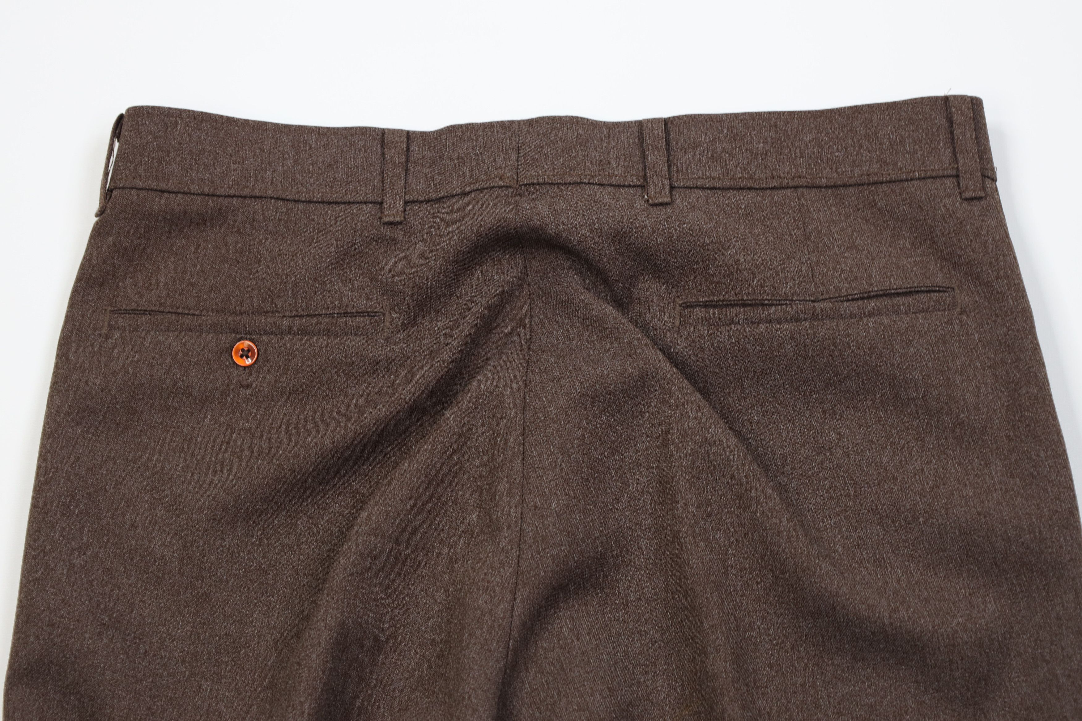 Levi's Vintage 70s Levis Knit Flared Wide Leg Chino Pants Brown USA Size US 32 / EU 48 - 10 Thumbnail
