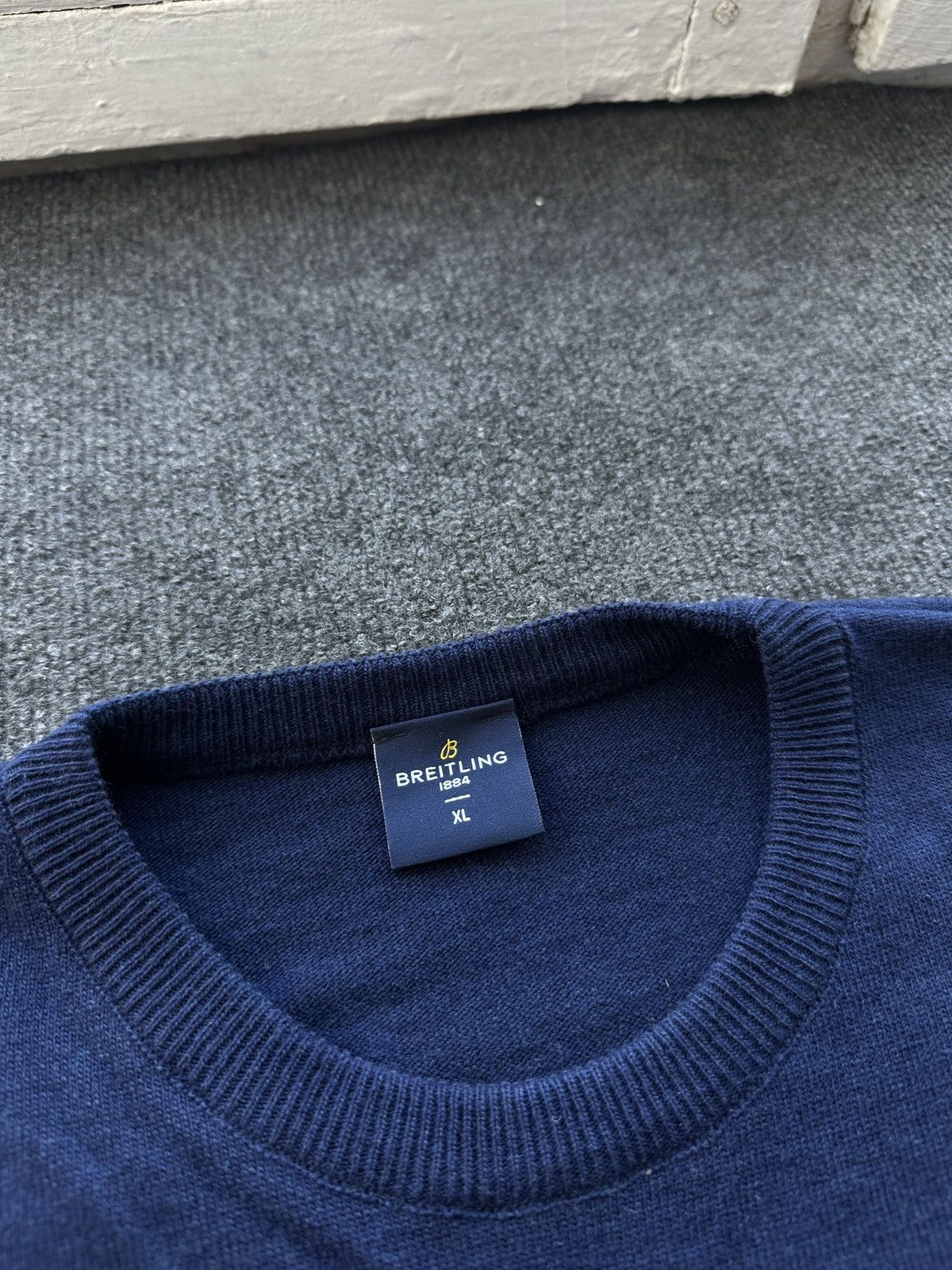 Breitling BREITLING 🚨 CHRISTMAS SANTA CLAUS BIG LOGO BLUE MEN SWEATER Size US XL / EU 56 / 4 - 5 Thumbnail