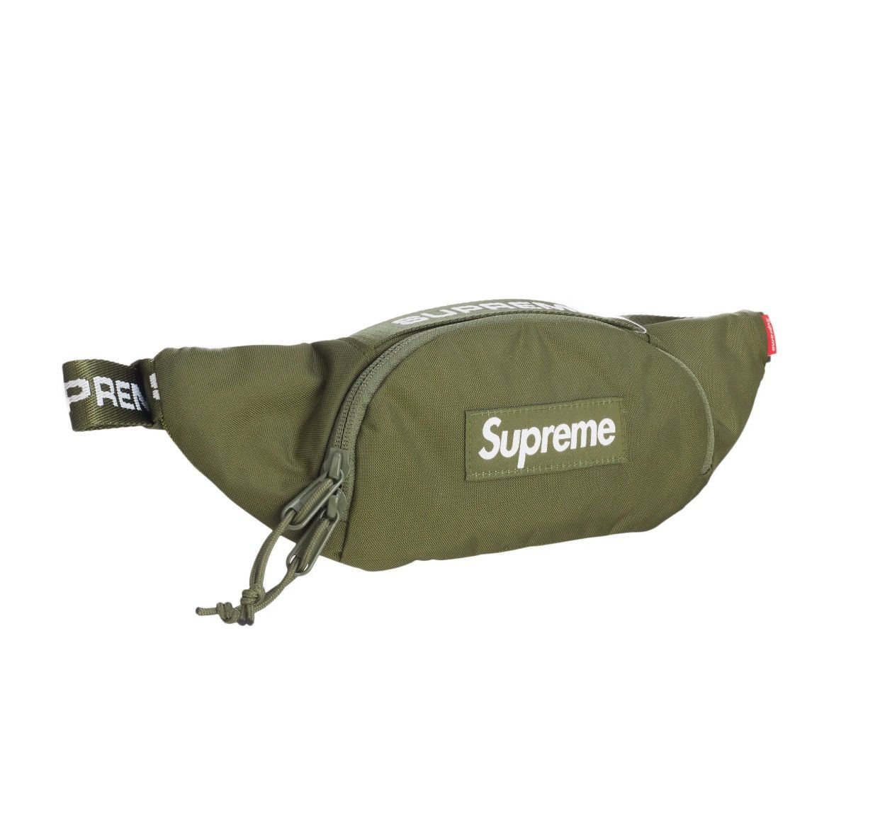 Supreme Box Logo Waist Bag / Strap Logo in Green, Men's