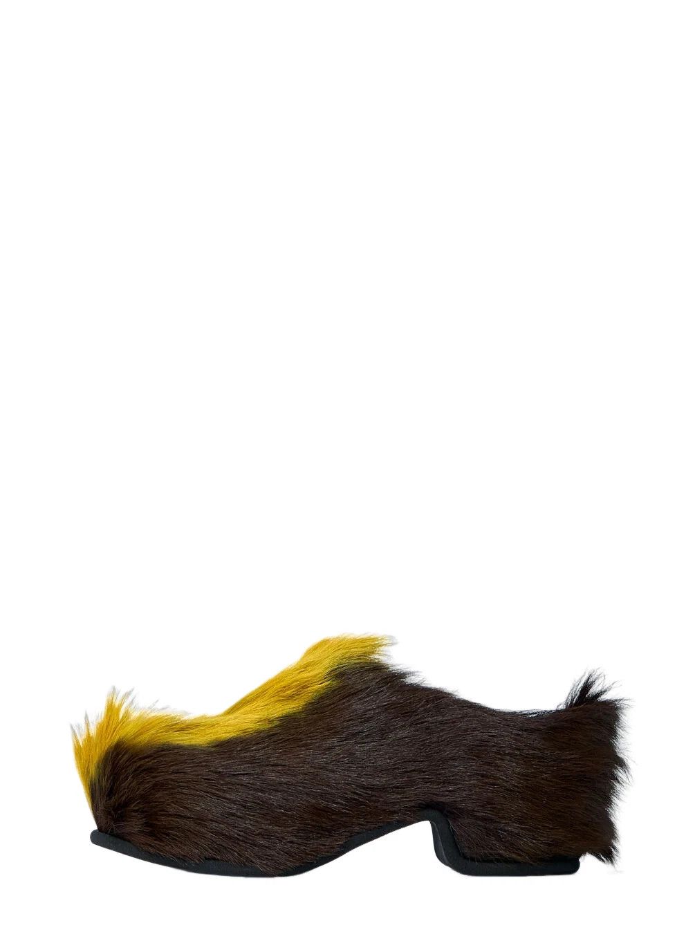 Dries Van Noten DRIES VAN NOTEN Brown Wool Mule Loafers New/Auth Size US 5.5 / EU 38 - 3 Thumbnail
