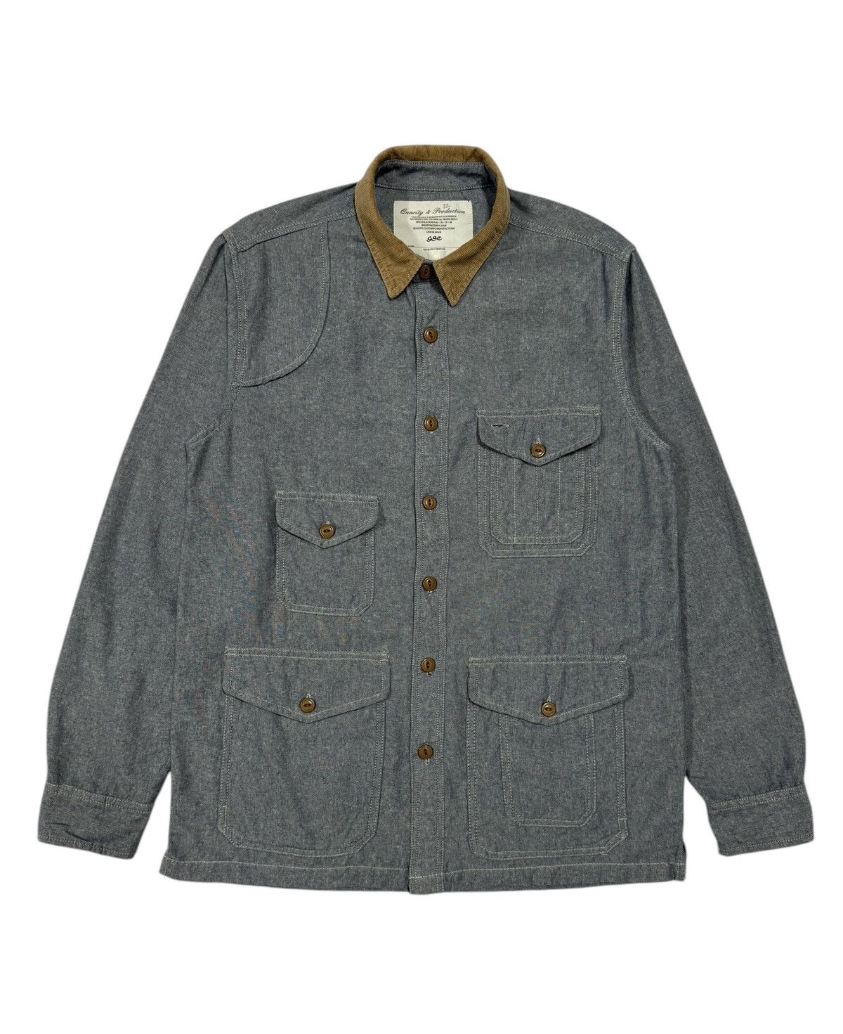 Japanese Brand × go slow caravan Gsc Union Made Multipocket Workers Chambray jacket Size US M / EU 48-50 / 2 - 1 Thumbnail