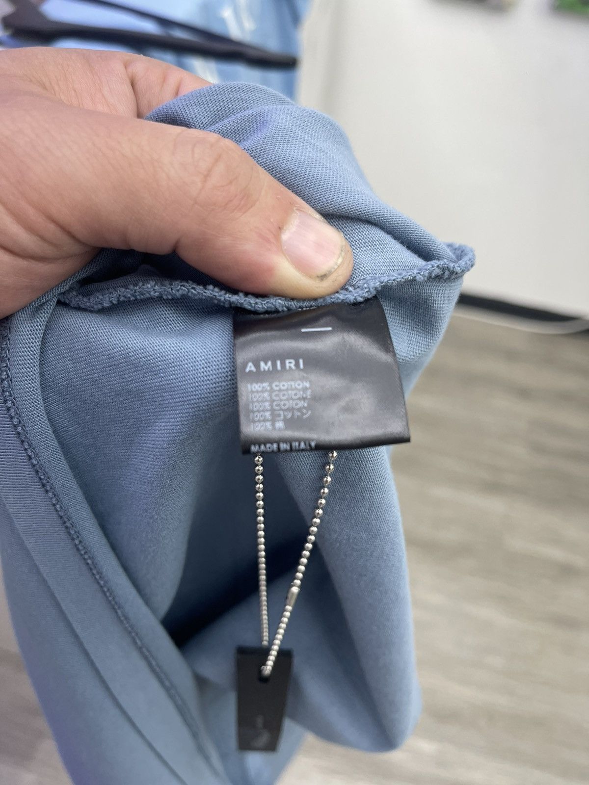 Amiri Amiri MA bar club tee (blue) Size US XL / EU 56 / 4 - 5 Thumbnail