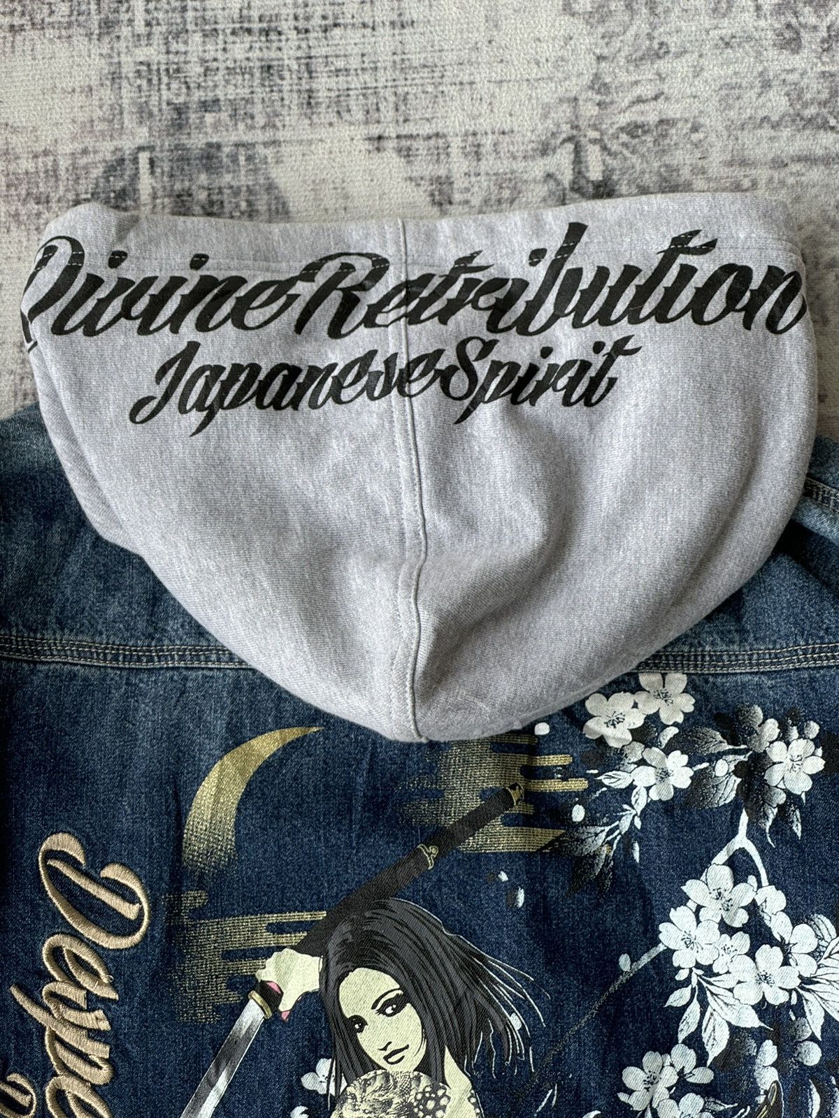 Japanese Brand Vintage Devine Retribution Sukajan Hoodie / HystericEvisu Size US L / EU 52-54 / 3 - 9 Thumbnail