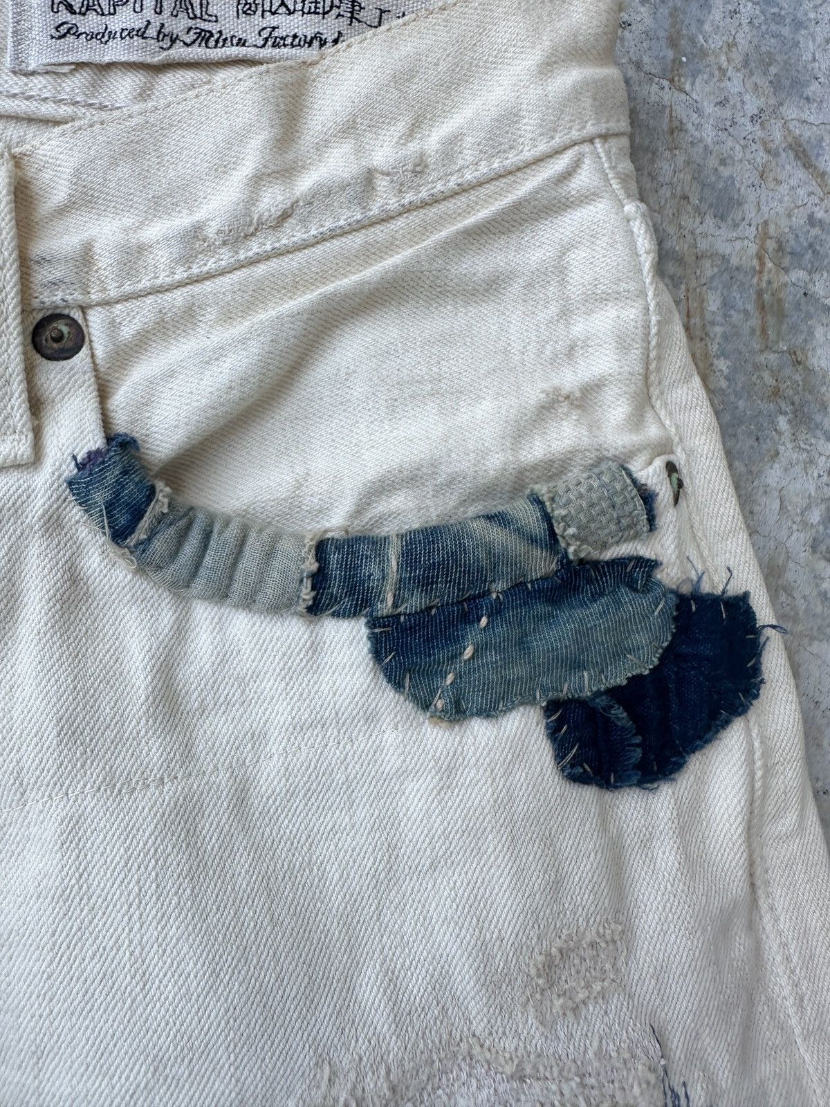 Kapital Kountry 2012 Kountry Selvedge Buckleback Boro Denim Patchwork jean Size US 34 / EU 50 - 11 Thumbnail