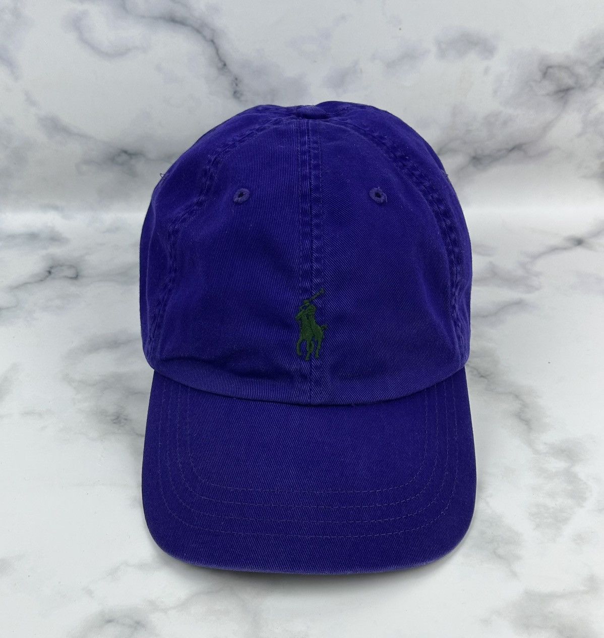 Polo Ralph Lauren Polo Ralph Lauren Vintage Hat Cap Purple Leather Strap Rare Size ONE SIZE - 2 Thumbnail