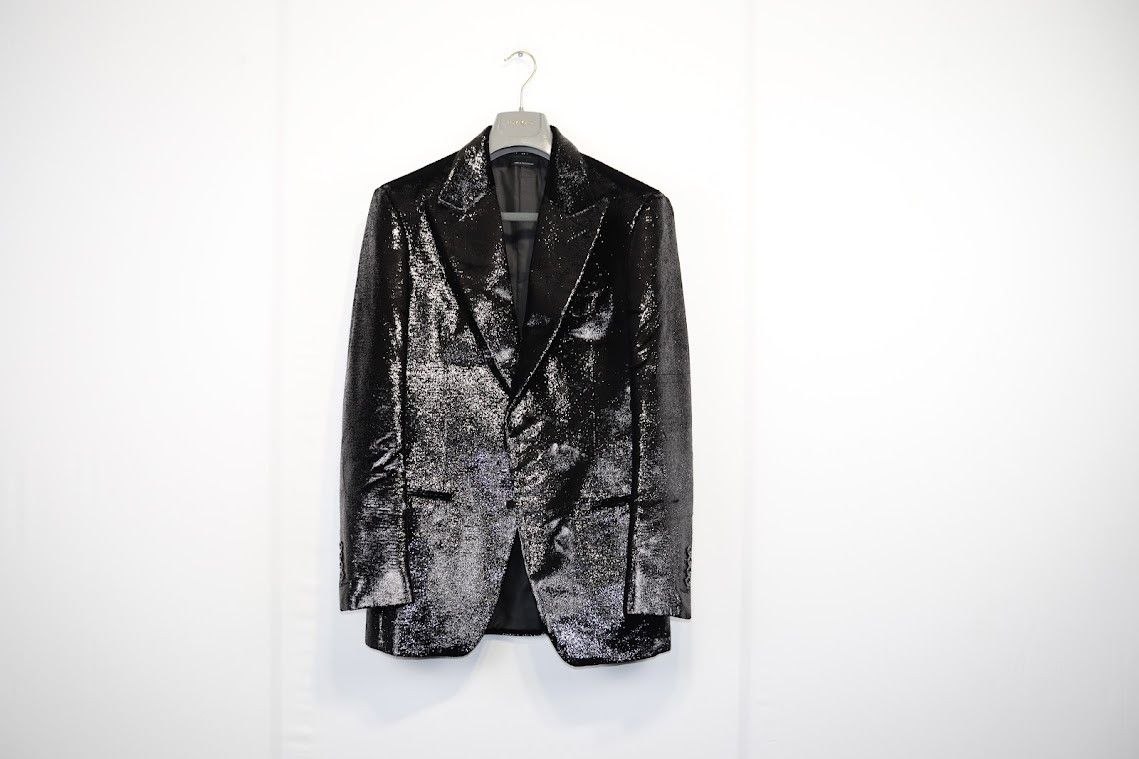 image of Tom Ford O1Rshd1 Atticus Sparke Blazer Jacket In Black, Men's (Size Small)