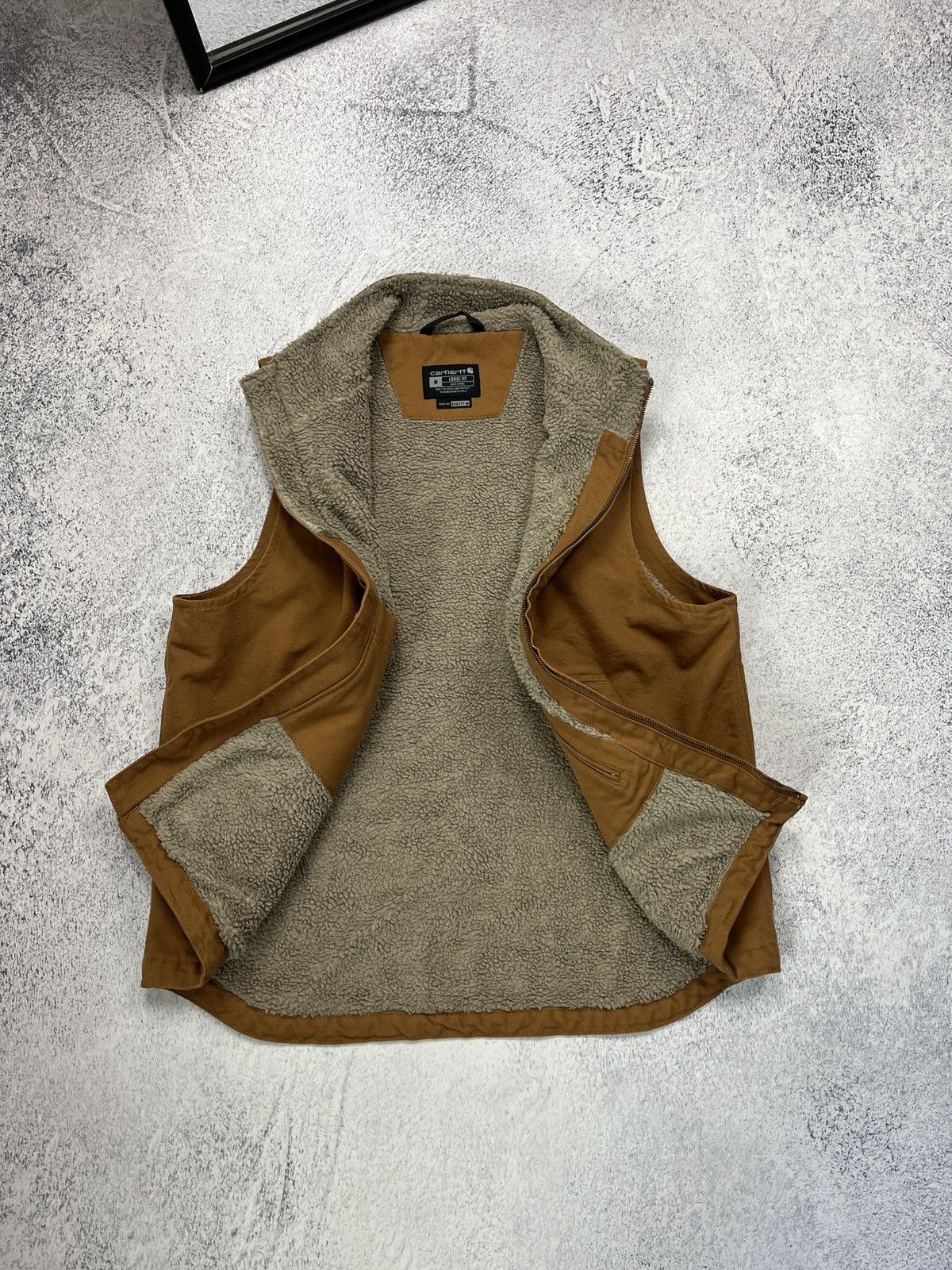 Carhartt Carhartt Duck Vest Sherpa Lined Streetwear Hype Men’s Size M Size US M / EU 48-50 / 2 - 6 Thumbnail