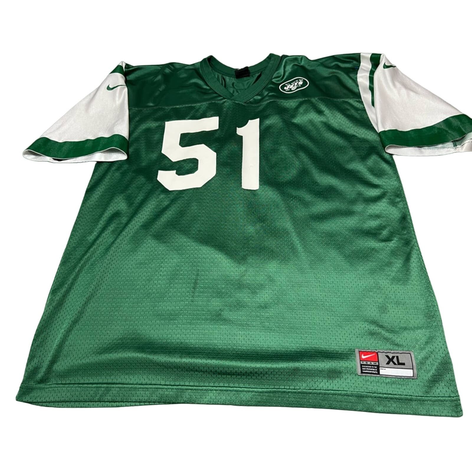 Nike Vintage Johnathan Vilma New York Jets Nike Jersey Made USA Size US XL / EU 56 / 4 - 3 Thumbnail