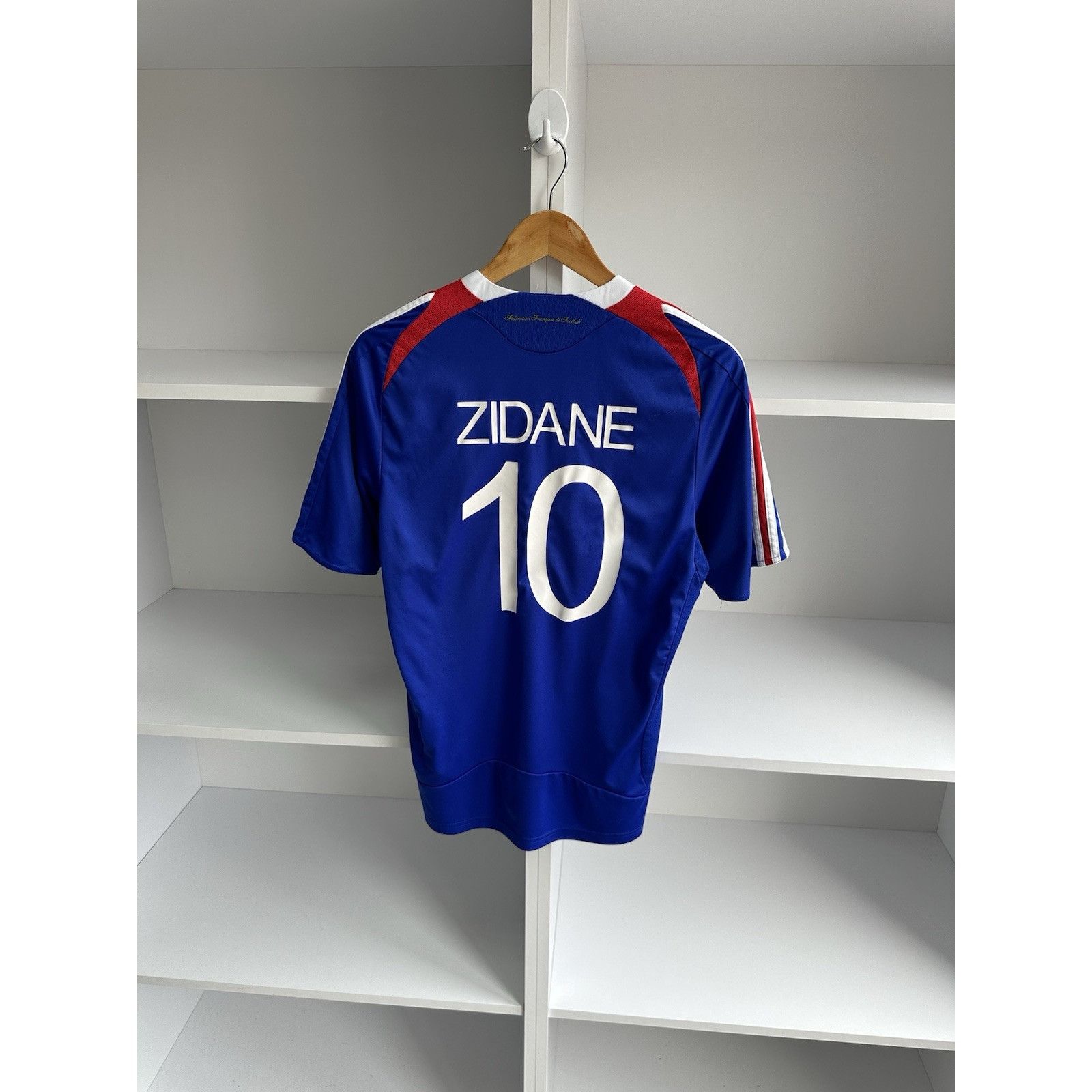 Adidas ZIDANE FRANCE 2007 2008 HOME SHIRT FOOTBALL SOCCER JERSEY AD Size US M / EU 48-50 / 2 - 1 Thumbnail
