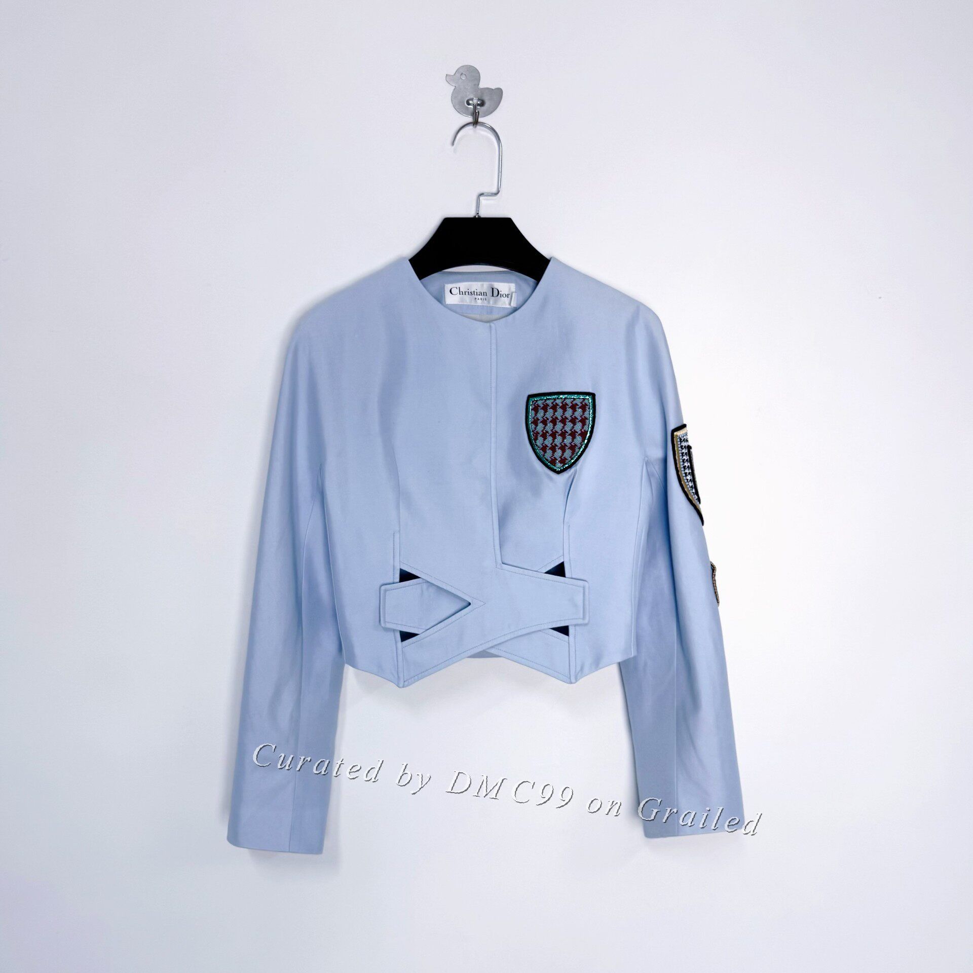 Dior Dior Deconstructed Shield Sequin Crop Jacket Size S / US 4 / IT 40 - 1 Thumbnail
