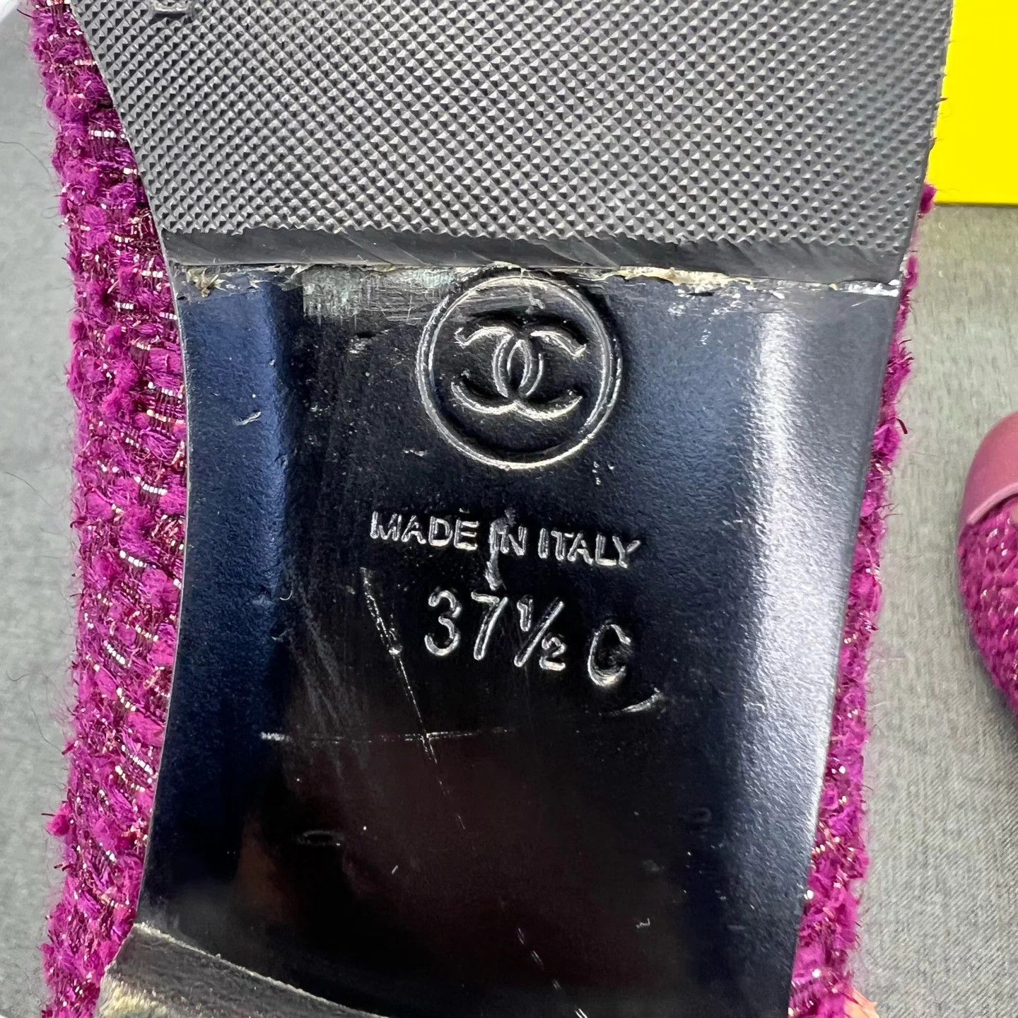 Chanel Chanel tweed purple 37.5 ballet flats box like new Size US 6.5 / IT 36.5 - 8 Thumbnail