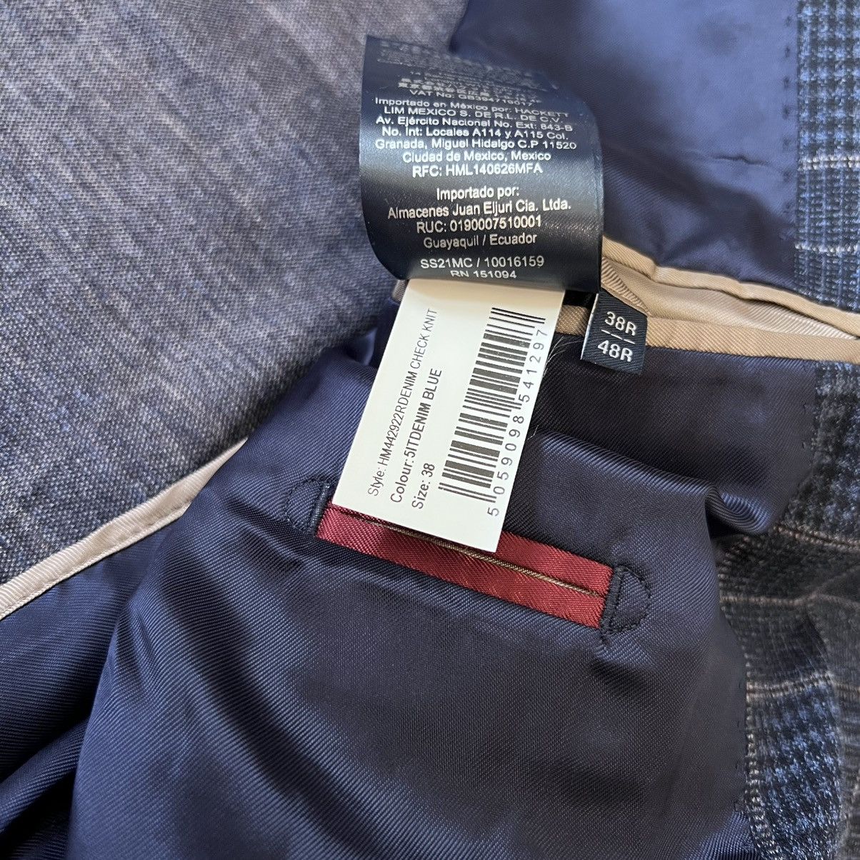 Hackett Hackett London checked blazer jacket Size 38R - 7 Thumbnail