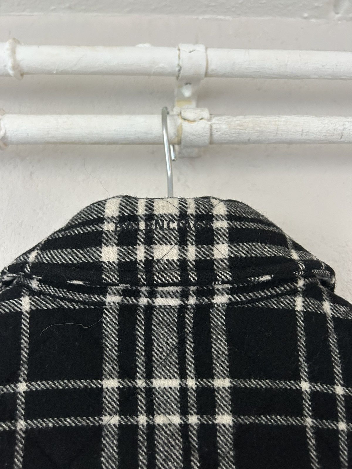 Balenciaga FW18 Oversized Quilted Plaid Jacket Size US L / EU 52-54 / 3 - 6 Thumbnail