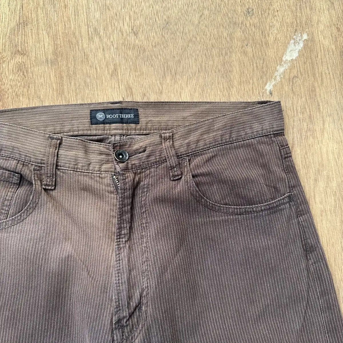 Roots JAPANESE ROOT THREE STRIPED FADED TROUSERS 5-POCKET PANT W30 Size US 30 / EU 46 - 4 Thumbnail