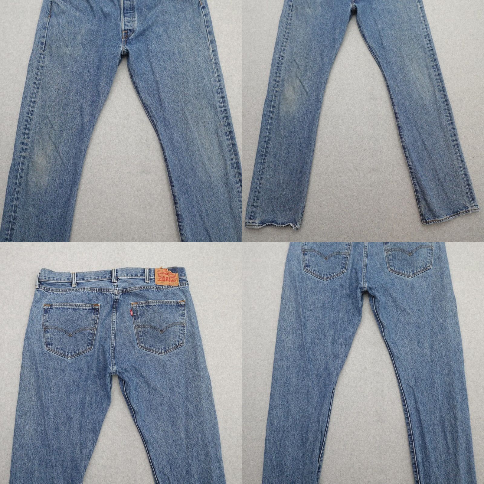 Levi's LEVI'S 501xx Jeans 38 (38X34) Straight Denim Button Fly Men’s Blue 537303 Size US 38 / EU 54 - 9 Thumbnail