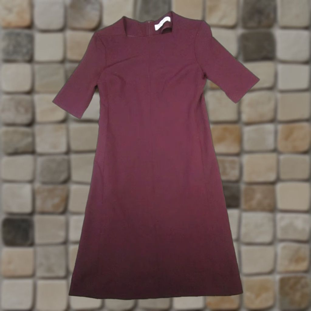 M.M.LaFleur MM.LaFleur Dress Womens 0 Petite Burgundy Bodycon Dress Size XS / US 0-2 / IT 36-38 - 1 Thumbnail
