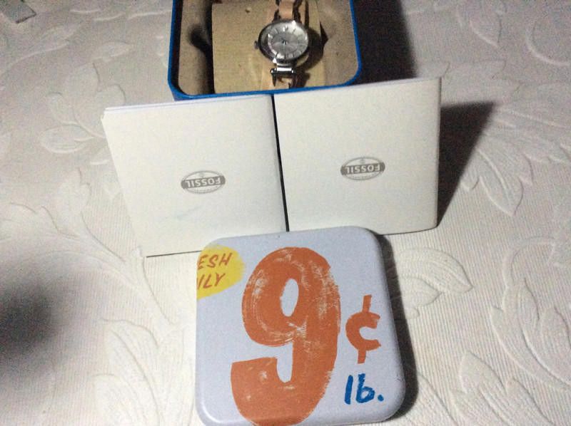 Fossil Fossil ladies silver dial brown leather strap watch Size ONE SIZE - 10 Thumbnail