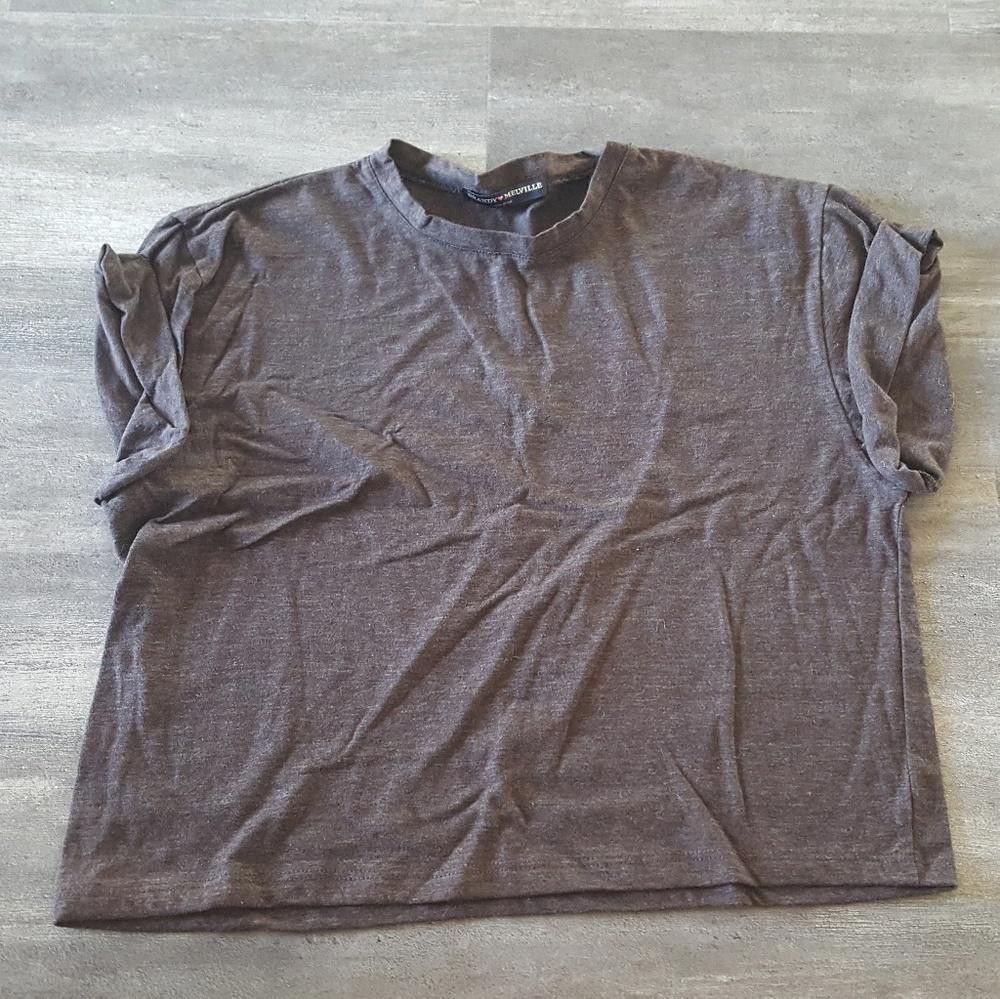 Designer Chocolate Melville Folded Short Sleeve Size ONE SIZE - 1 Thumbnail