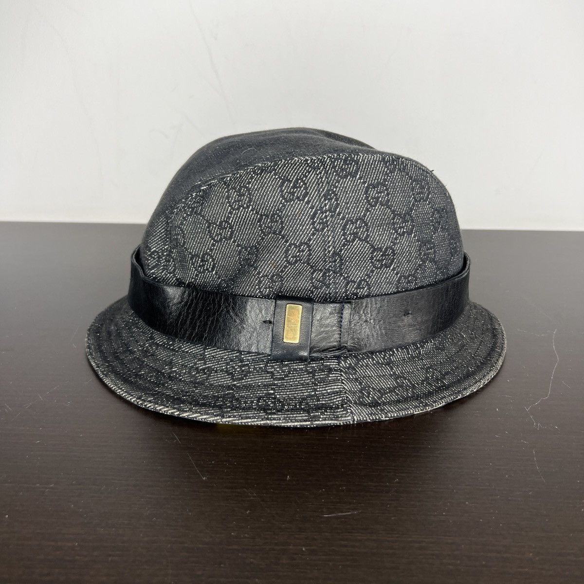 Gucci Gucci Bucket Hat Monogram Black Size ONE SIZE - 1 Thumbnail