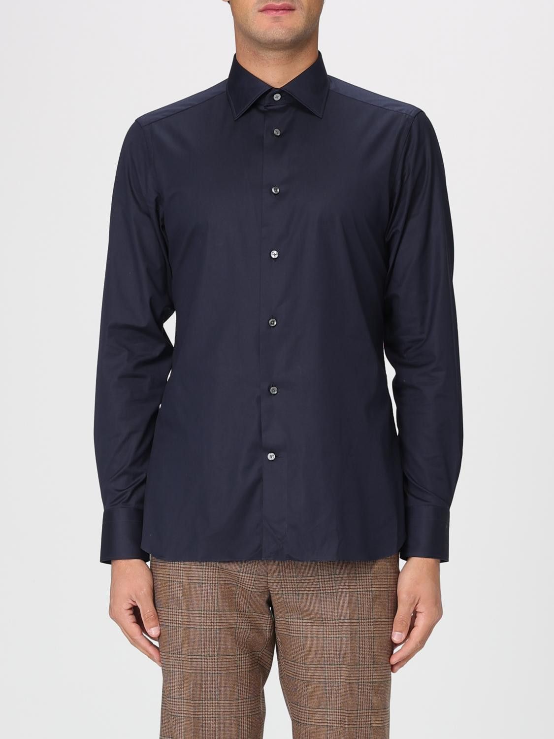Ermenegildo Zegna Zegna Shirt Men Blue Size US M / EU 48-50 / 2 - 1 Thumbnail