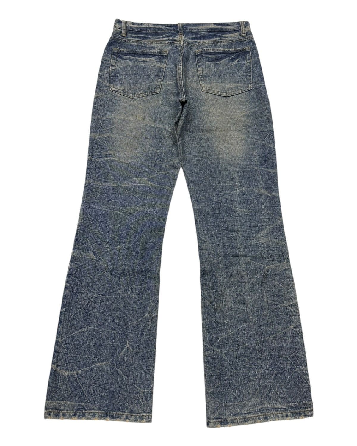 Hysteric Glamour × Japanese Brand × Vintage VINTAGE FLARED JEANS DISTRESS RIPPED JEANS Size US 32 / EU 48 - 7 Thumbnail
