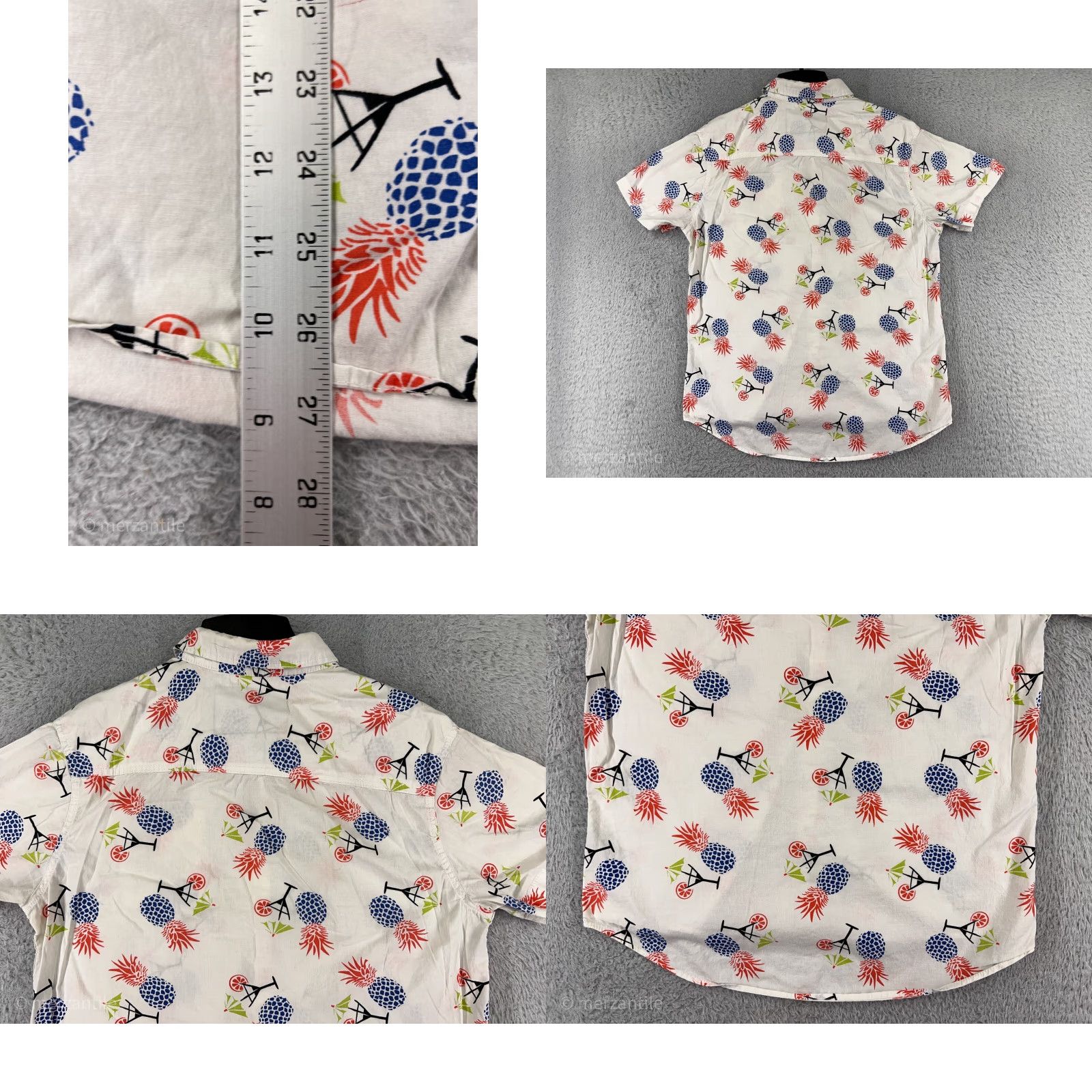 Vintage Ultimate Shirt Shirt Men Medium White Five Points Industries All Over Print Cocktails Pineapple Hawaiian Resort Vacation Luau Aloha 90s? Size US S / EU 44-46 / 1 - 9 Thumbnail