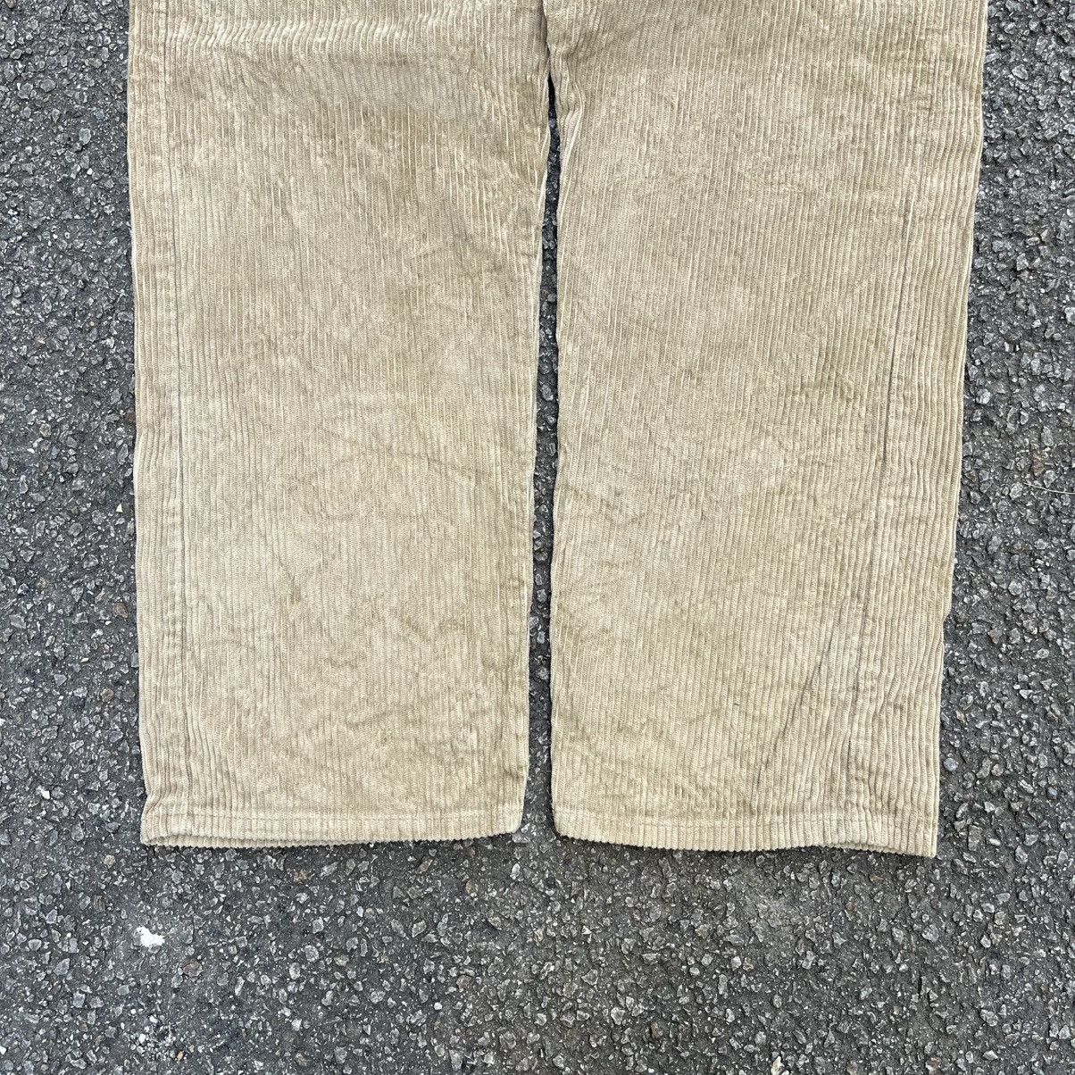 Levi's Vintage 90s Levis Silvertab Brown Corduroy Pants Y2K Baggy Size US 36 / EU 52 - 2 Thumbnail