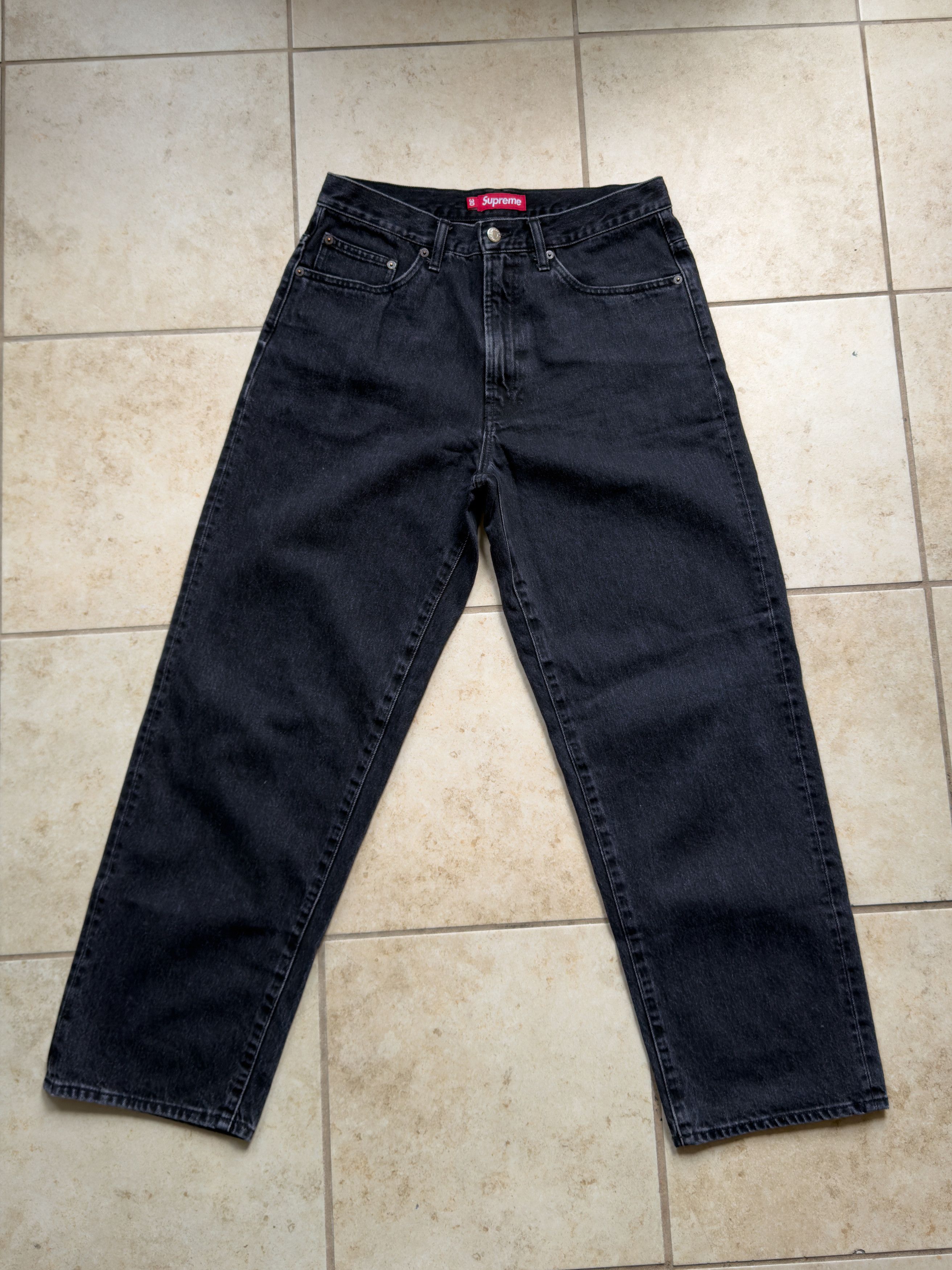 Coogi × Supreme Supreme Coogi Baggy Jeans Black | Grailed