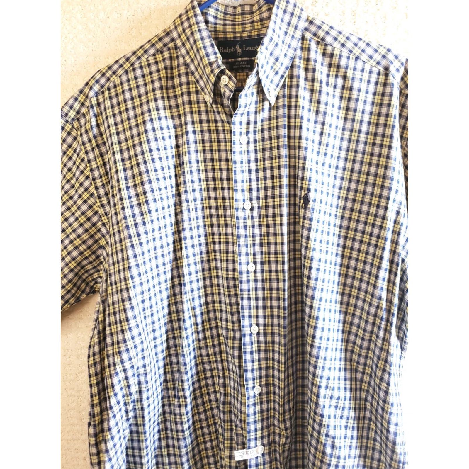 Ralph Lauren Ralph Lauren Shirt Mens Large Blue Yellow Blake Short Sleeve Button Down Light - Vibrant Size US L / EU 52-54 / 3 - 3 Thumbnail