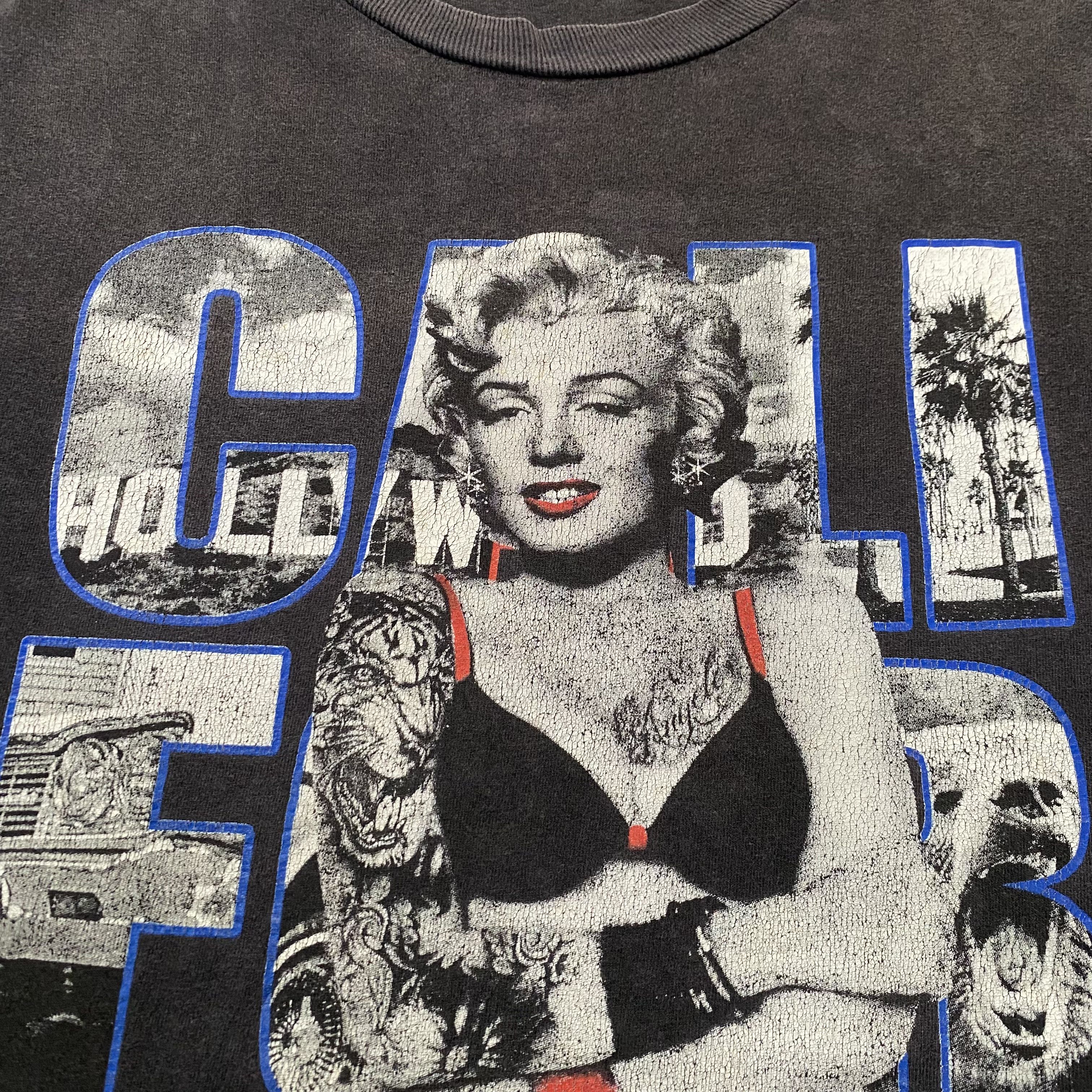 Vintage Marilyn Monroe T Shirt Faded Black TS018 Size US XXL / EU 58 / 5 - 2 Thumbnail