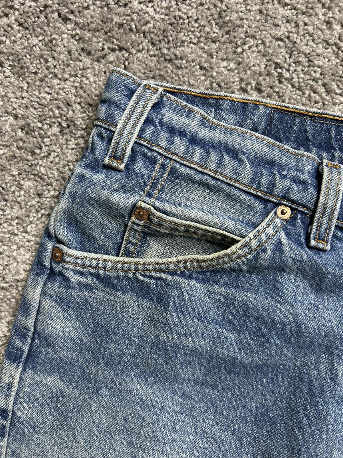 Vintage Vintage 90s Levi’s 505 Denim Shorts Orange Tab USA Size US 38 / EU 54 - 4 Thumbnail