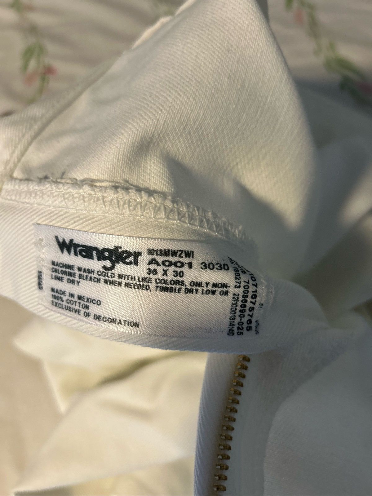 Wrangler White Wrangler Cowboy Cut Original Fit Jeans Size US 36 / EU 52 - 5 Thumbnail