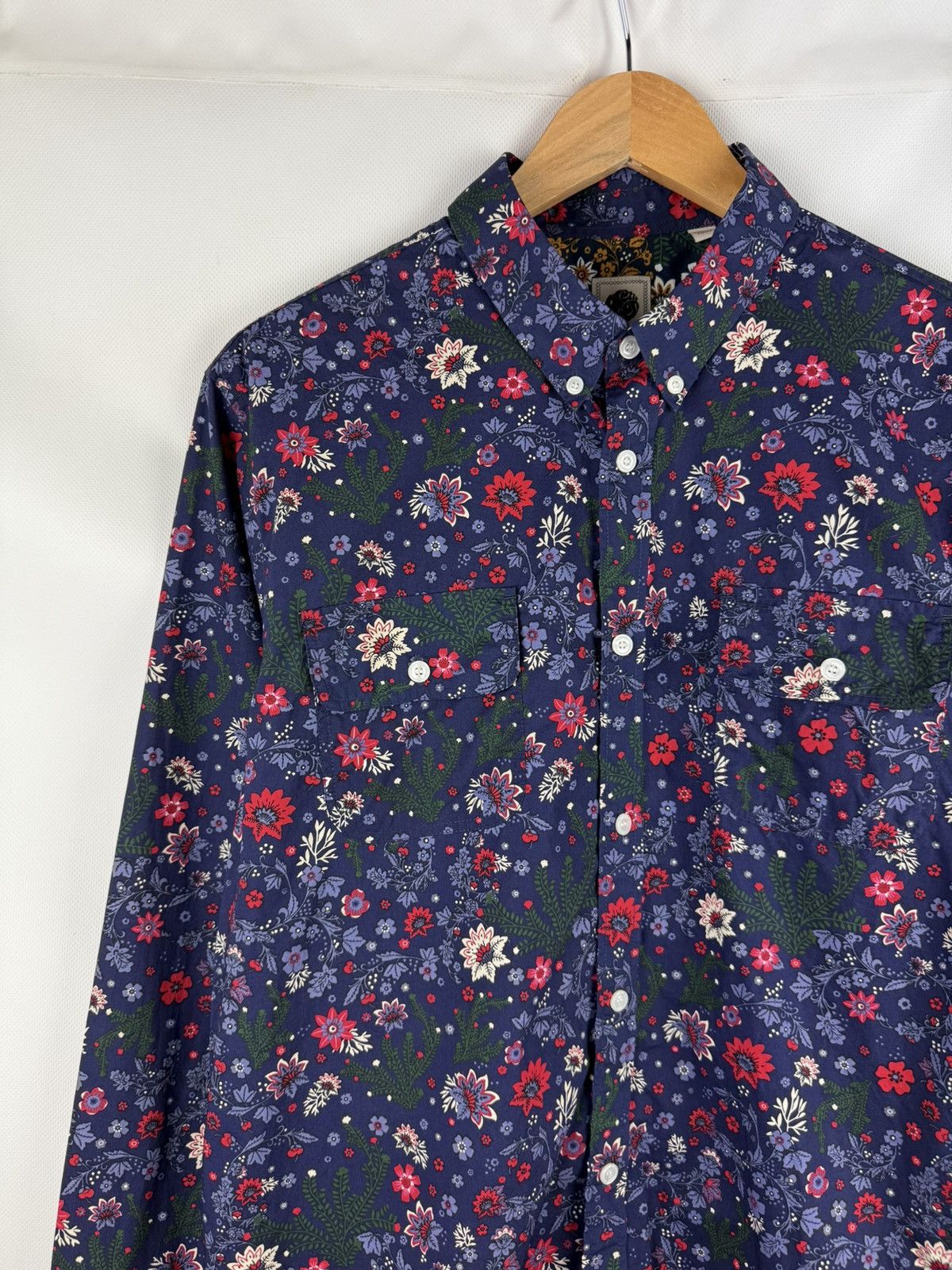 Pretty Green Pretty Green Floral Pattern Long Sleeve Button Up Shirt Size US S / EU 44-46 / 1 - 4 Thumbnail