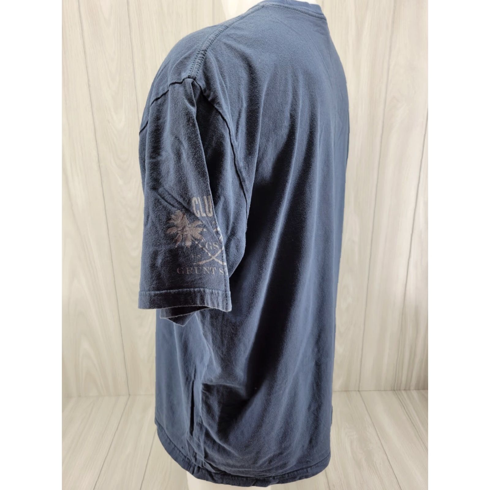 Vintage Grunt Style T Shirt Mens 2XL Blue LIBERTY THROUGHOUT Graphic Army Military Size US XXL / EU 58 / 5 - 6 Thumbnail