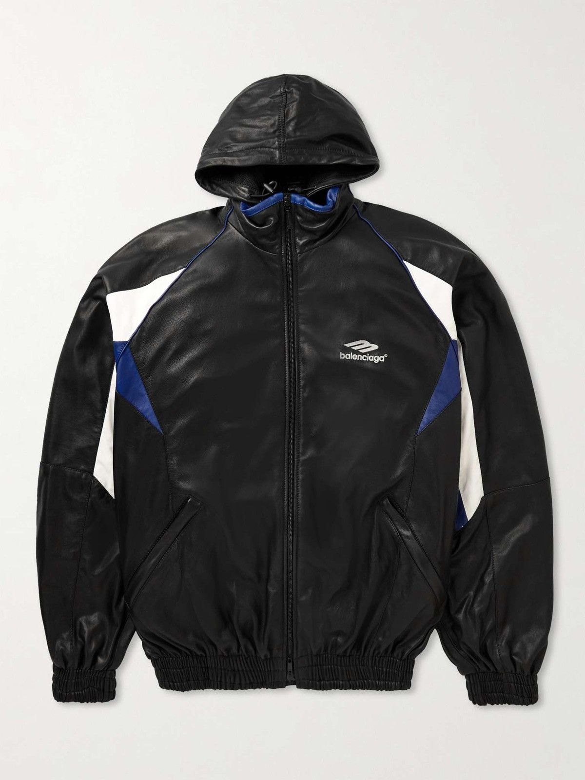 Balenciaga Balenciaga 3b Sports Icon Leather Jacket Size US XL / EU 56 / 4 - 1 Thumbnail